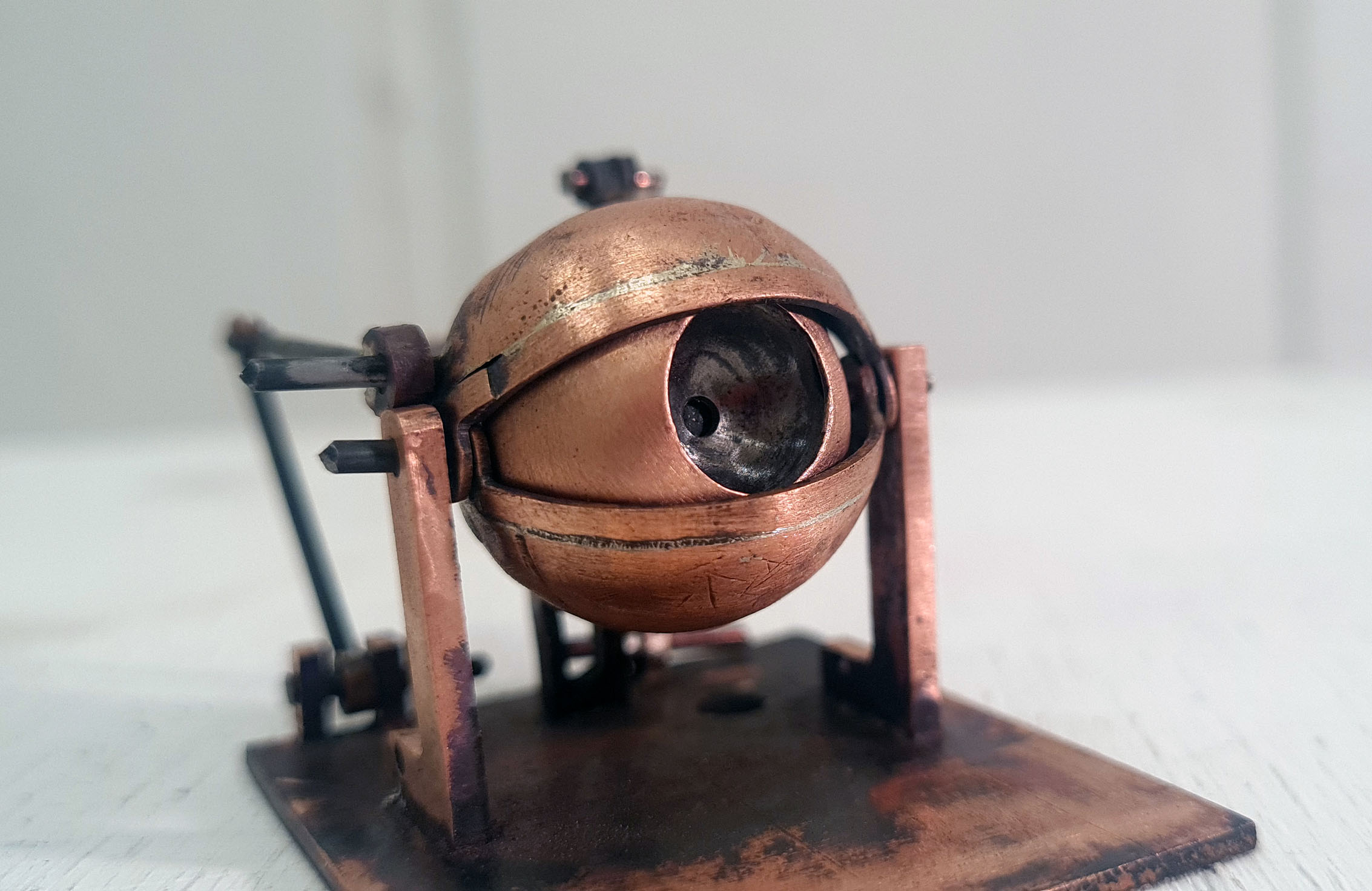mechanical metal eyeball