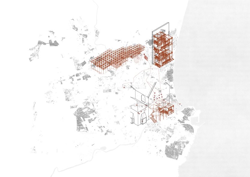 The map shows the locations of art galleries and workshops in Aberdeen where the first group of paper stations could be located, providing paper products for art projects.