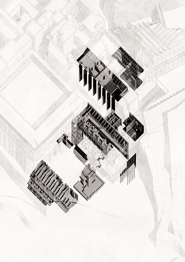 Accomodation Exploded Axonometric