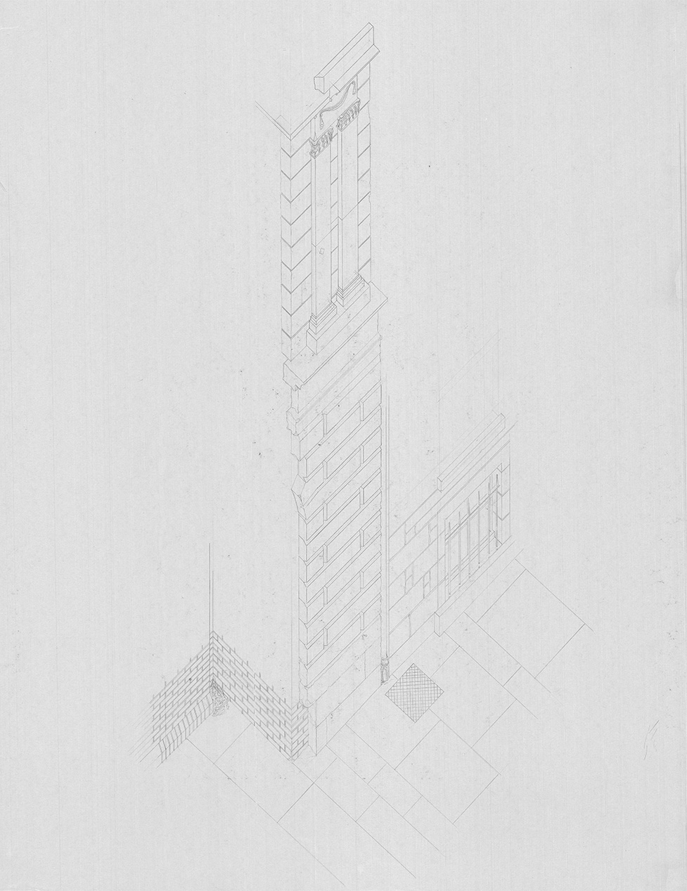 Church Fragment Axonometric