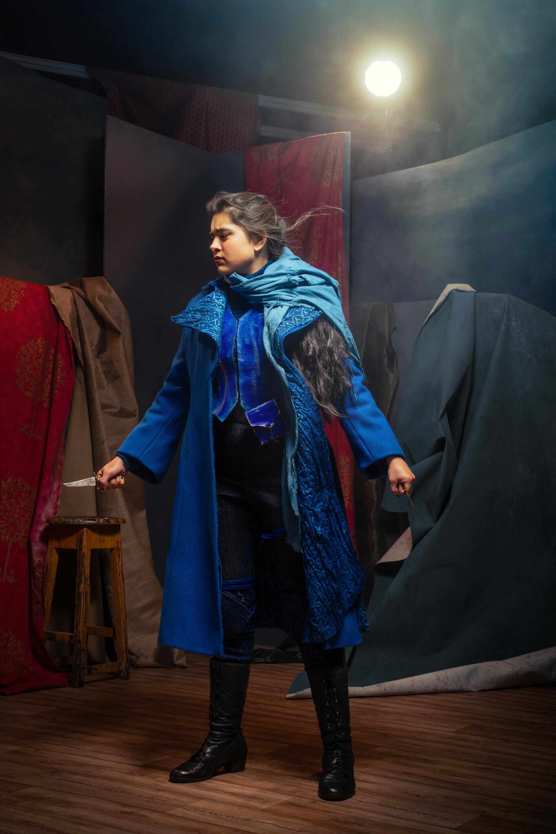 Costume designed and made for Inej Ghafa from 'Six of Crows'