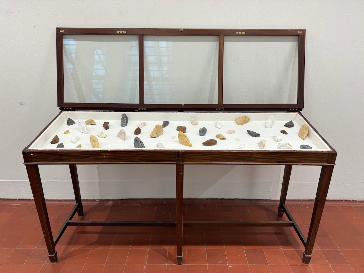 Rock Collection, 2024. Pigment and graphite powder on plaster. 150 cm x 100 cm. 