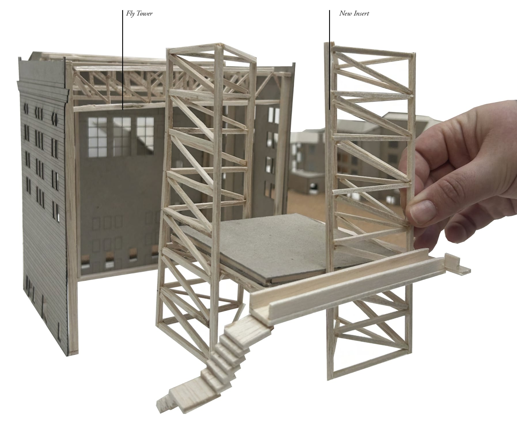 1:100 Concept model of final design.