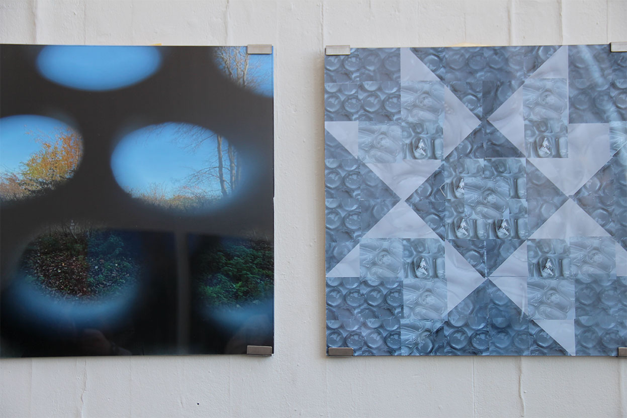 up close image behind perspex 