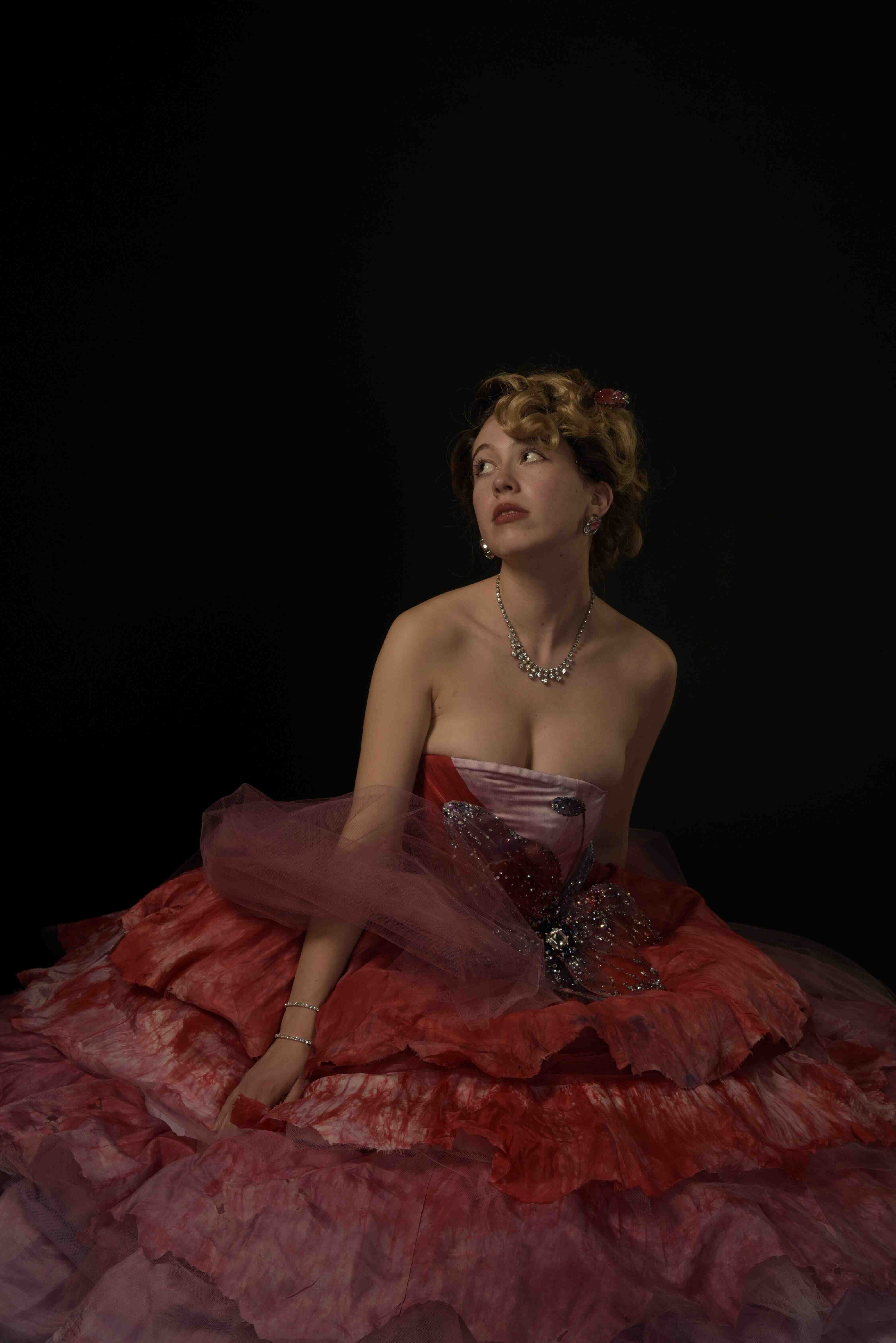 Costume made for Mrs De Winter for my adaptation of Daphne Du Maurier's 'Rebecca'