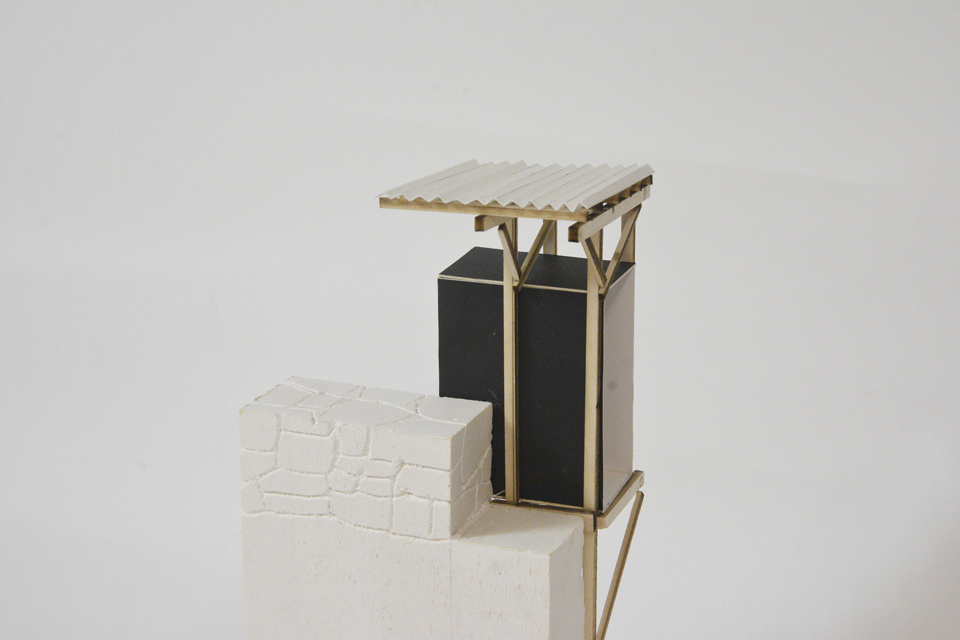 Image of model - Allmannajuvet Zinc Mine Museum, Sauda, Norway - Peter Zumthor. 