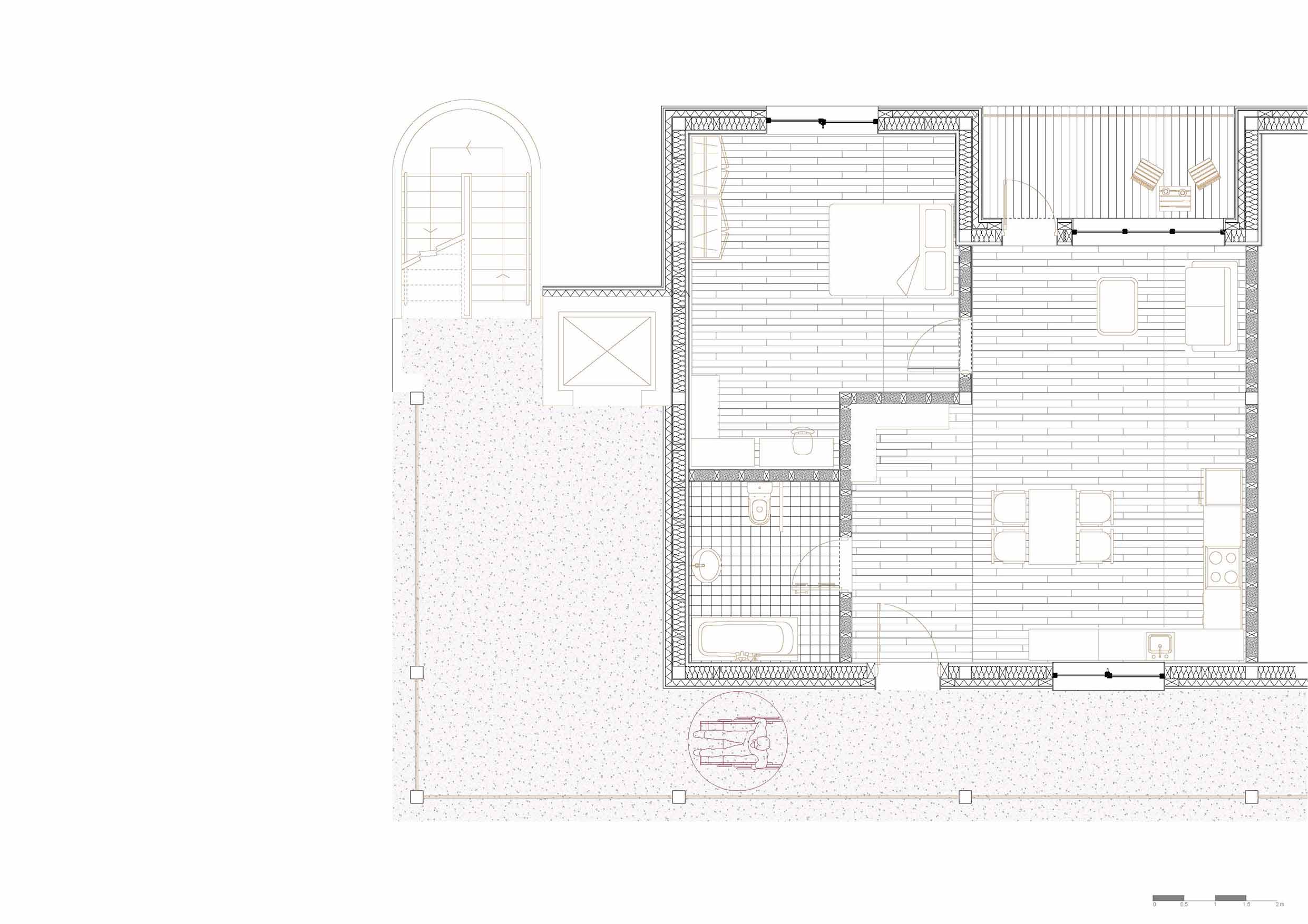 Zoom-in Accessible Apartment Floor Plan