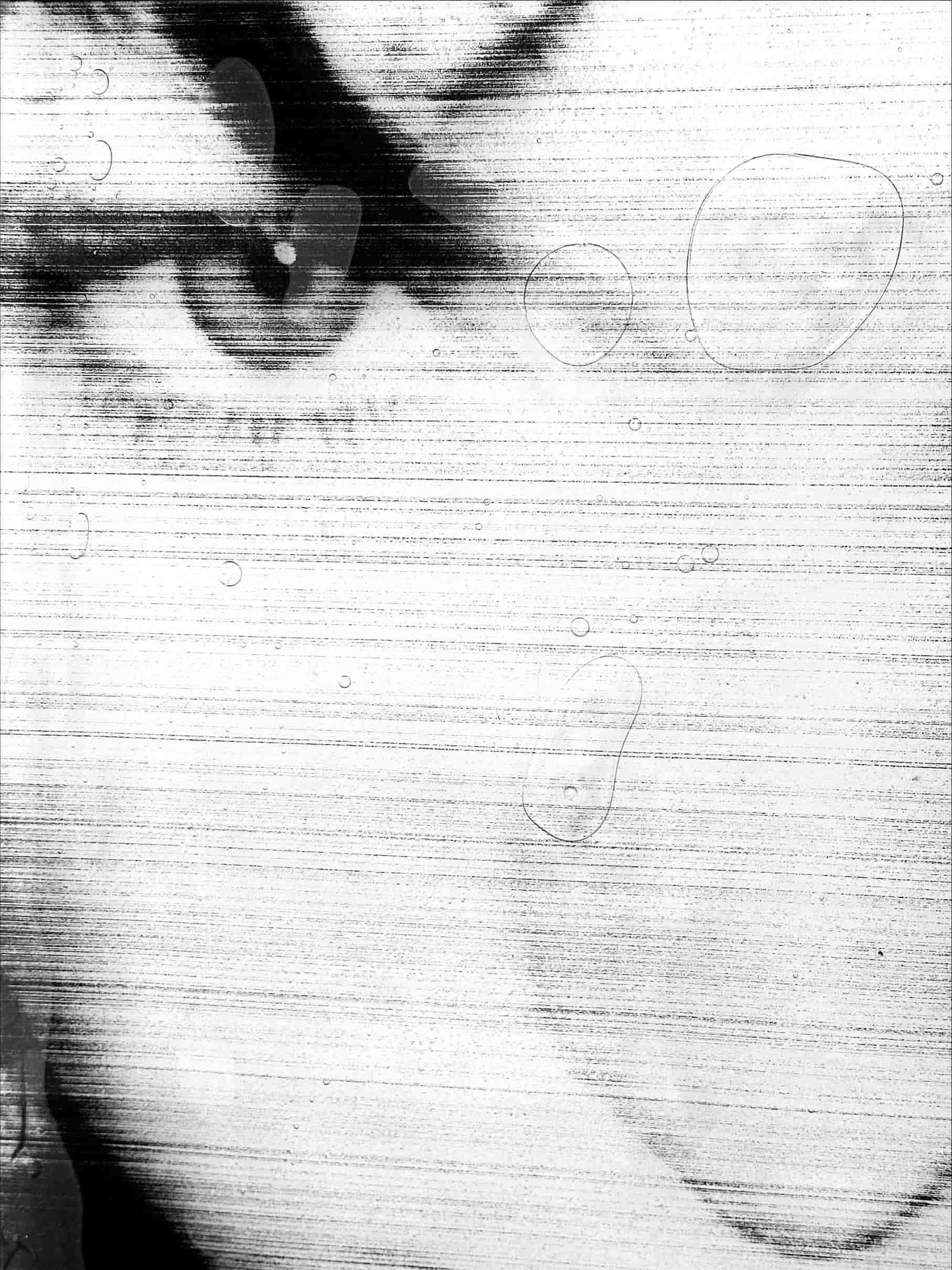 Molly Mavor, DETRITUS #16, 50cm x 70cm x 3cm, acrylic, gel wax, acetate, ink, 2024.