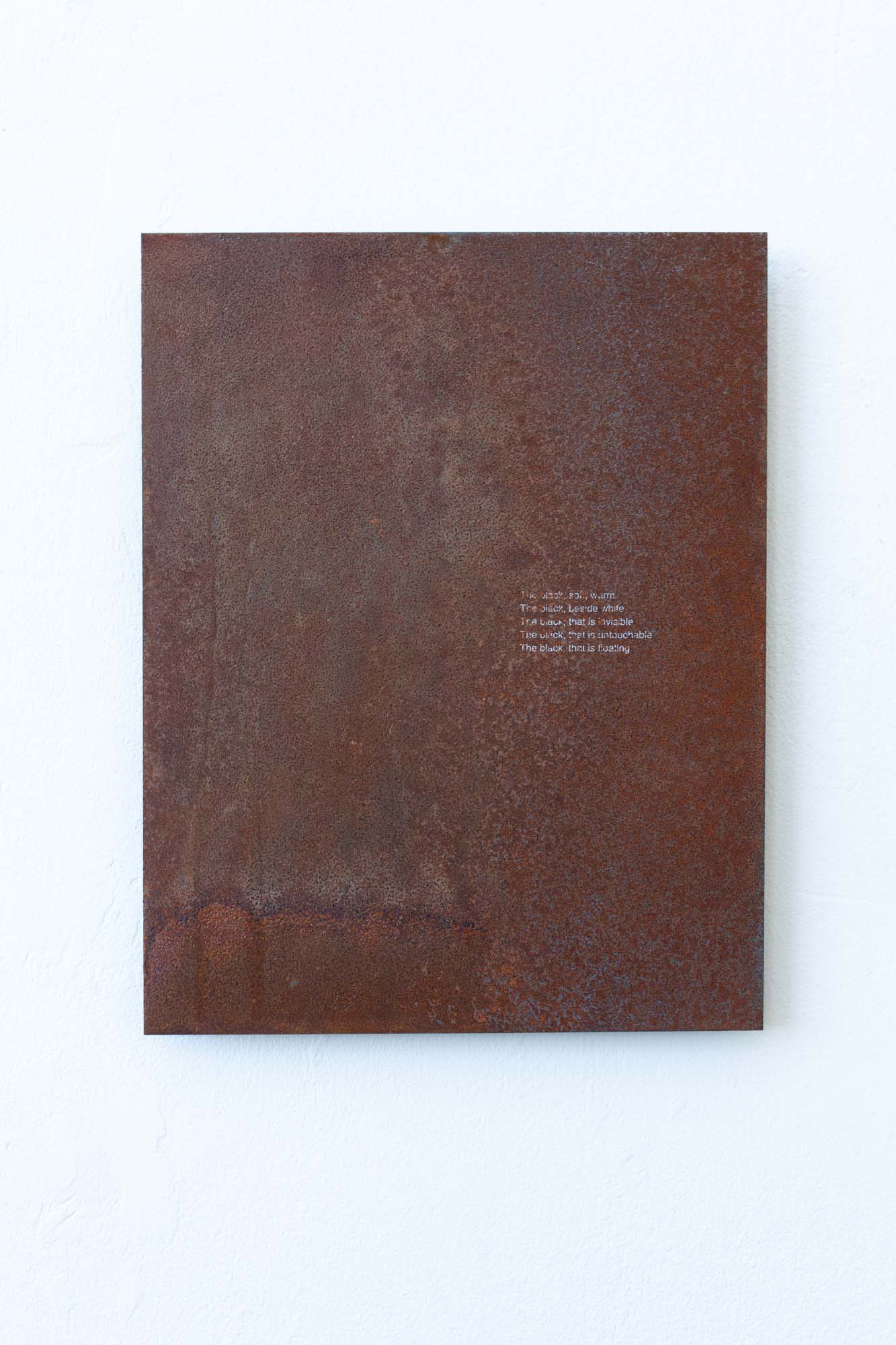 Dive in 01, Steel sheet, 20x25.6cm,2024