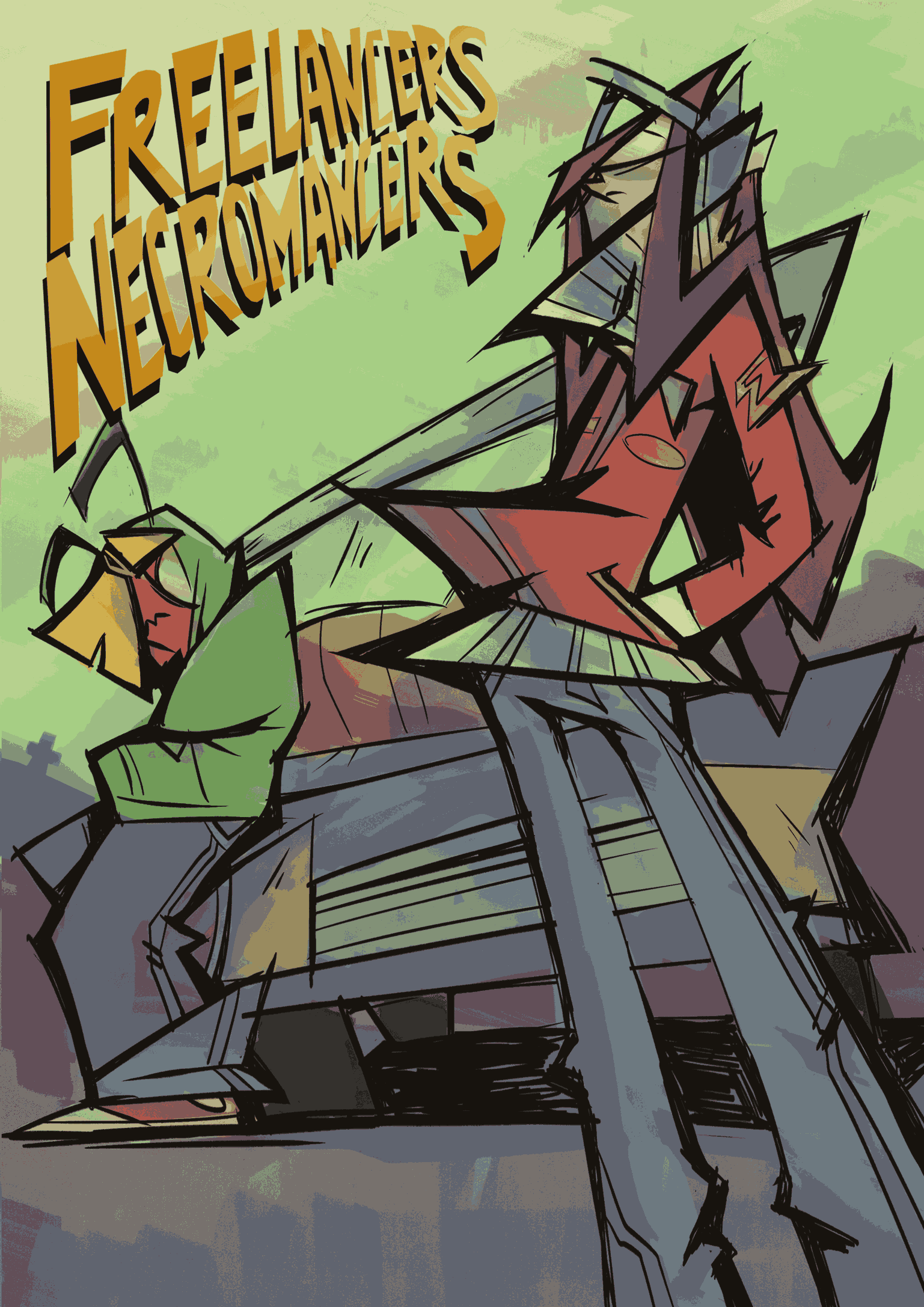 Freelancers Necromancers cover illustration