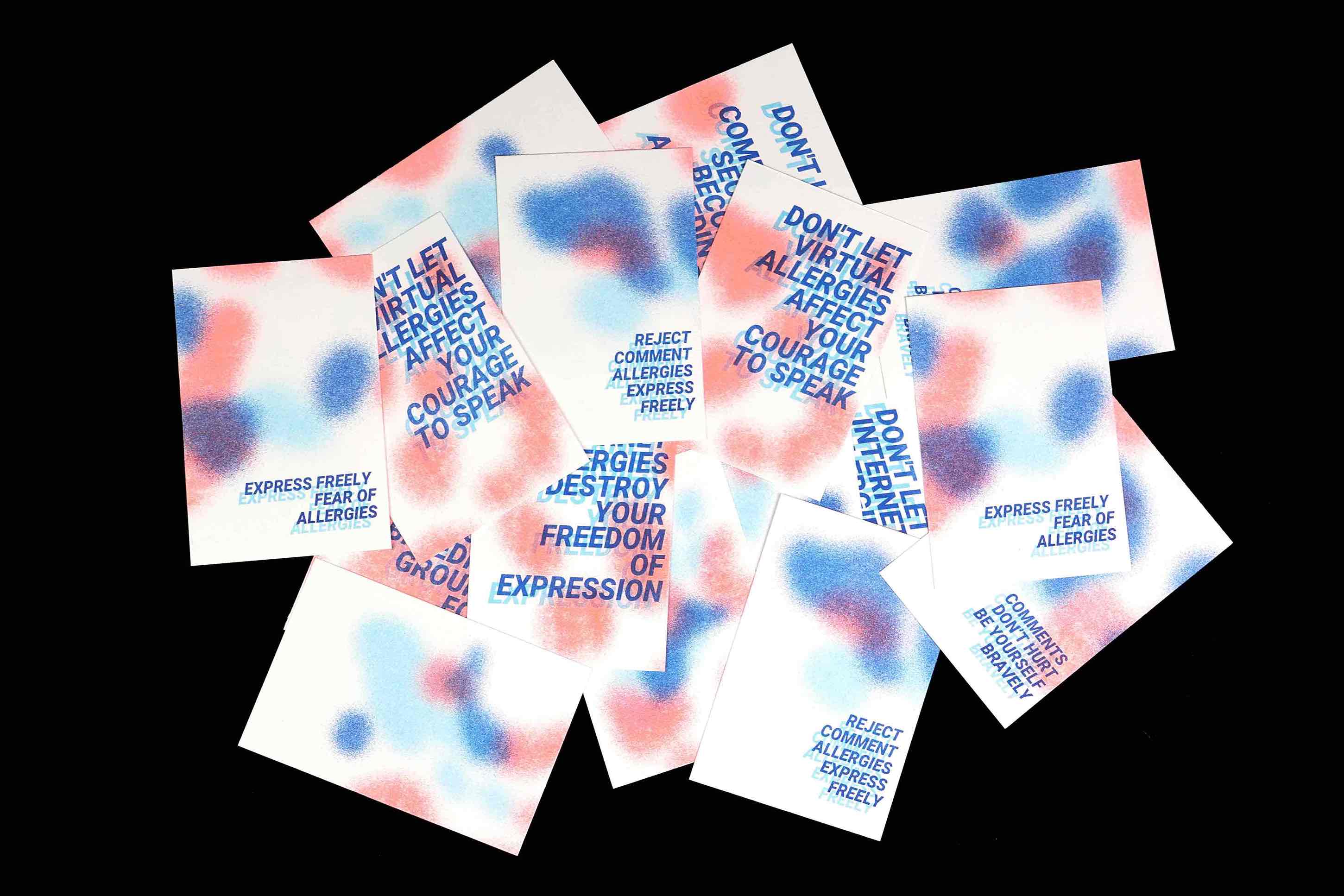 Postcards stacked together