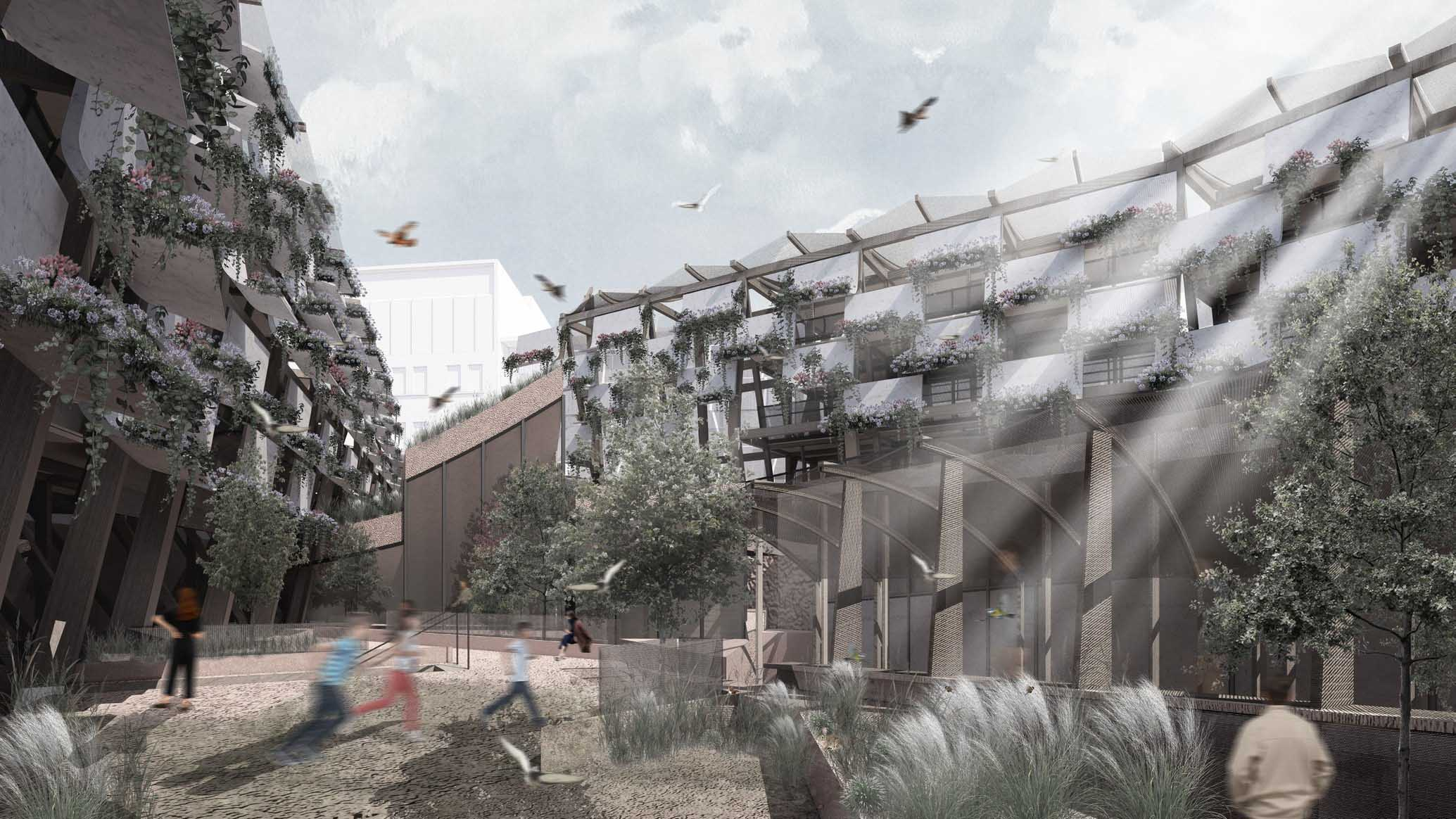 Coexistence Residence Inner Courtyard