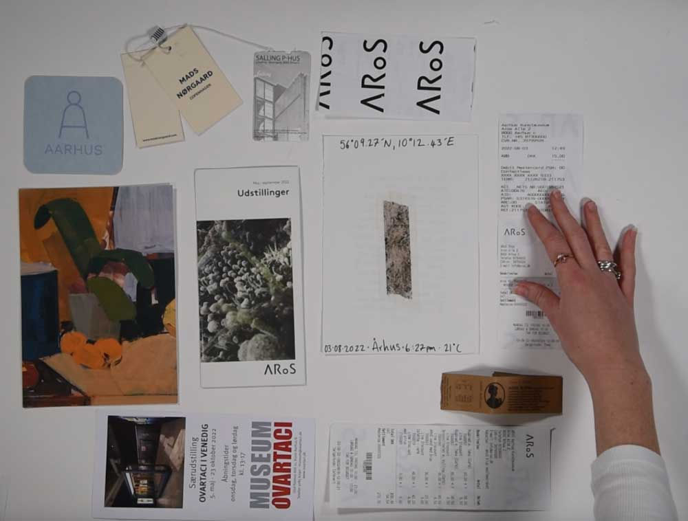 Soil post card and remnants from travel