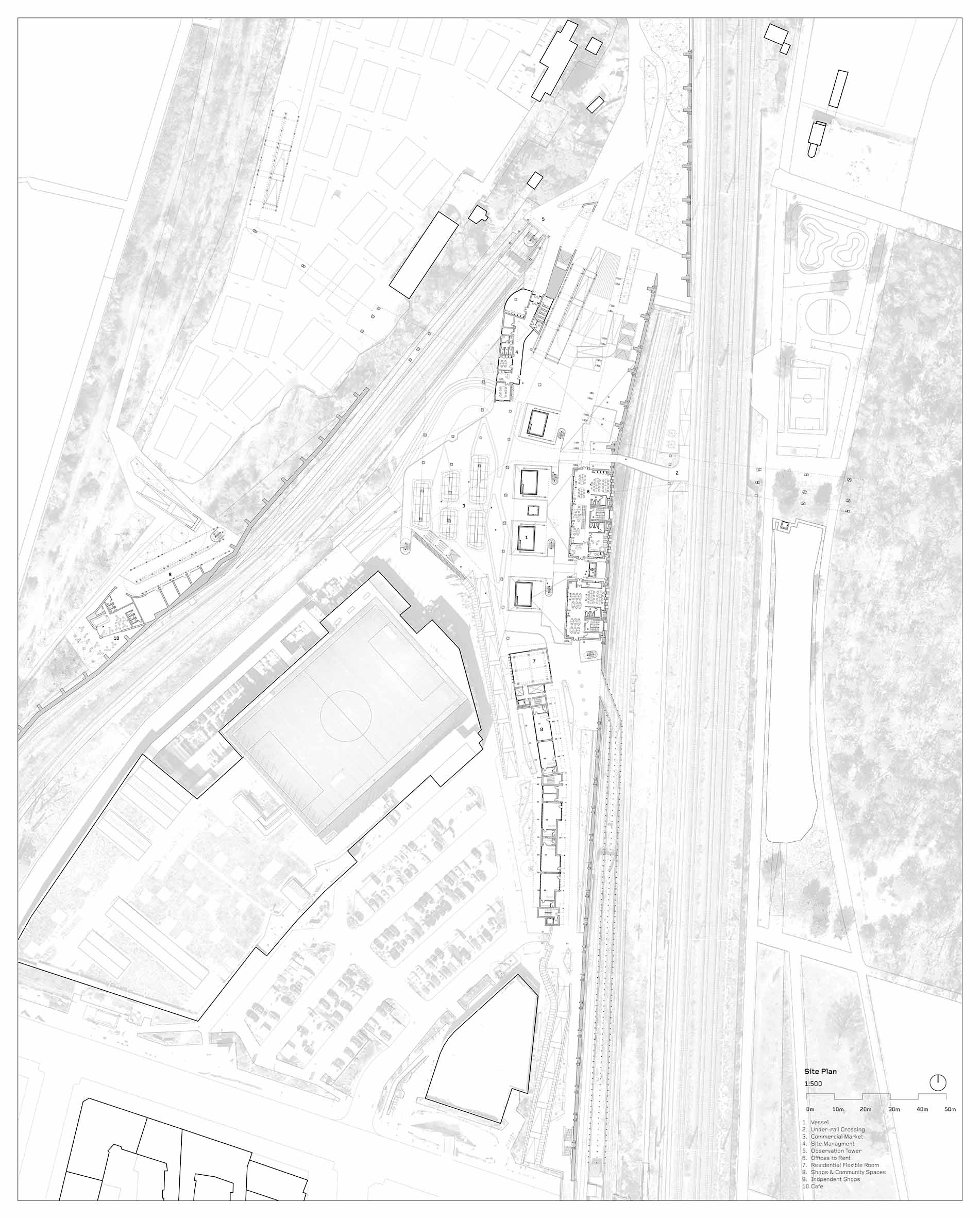 1:500 Ground Floor