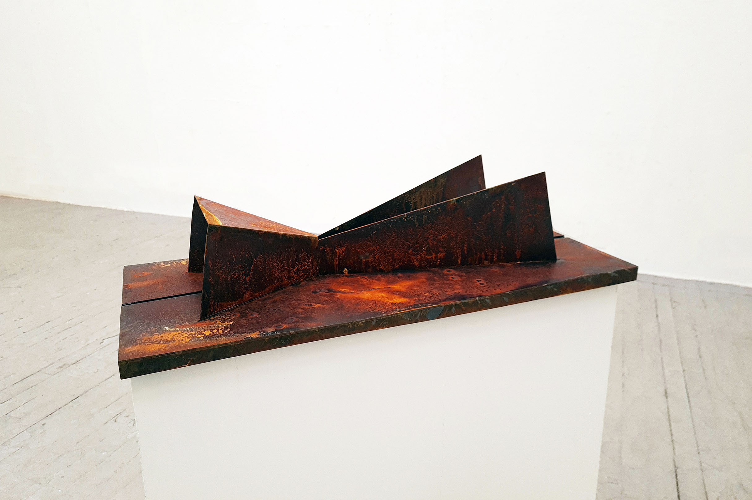 rusted steel sculpture 