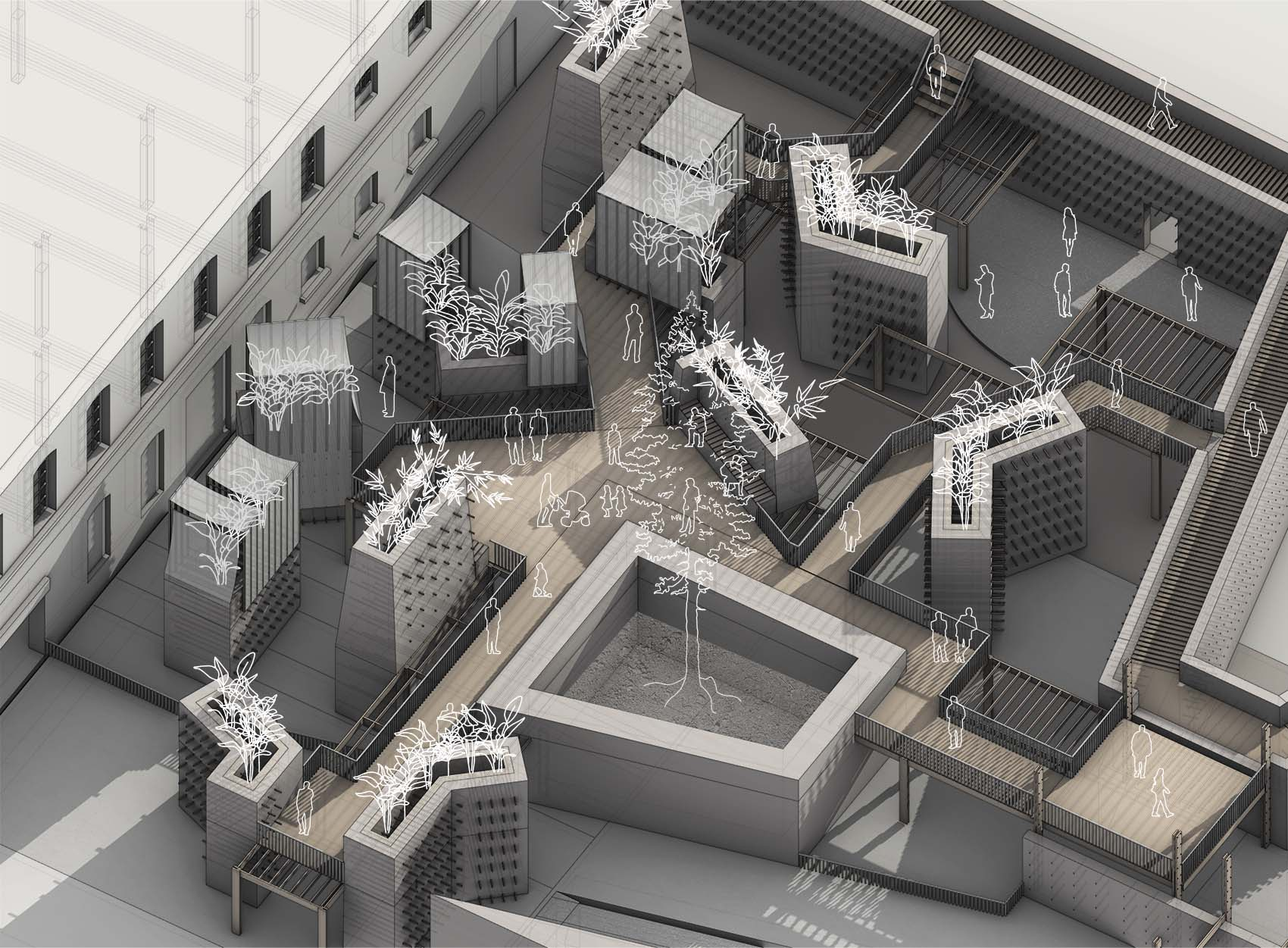 Brewser_Peter_Harvesting a Contaminated Earth_Isometric of Toxic Garden_2024_05_15_001