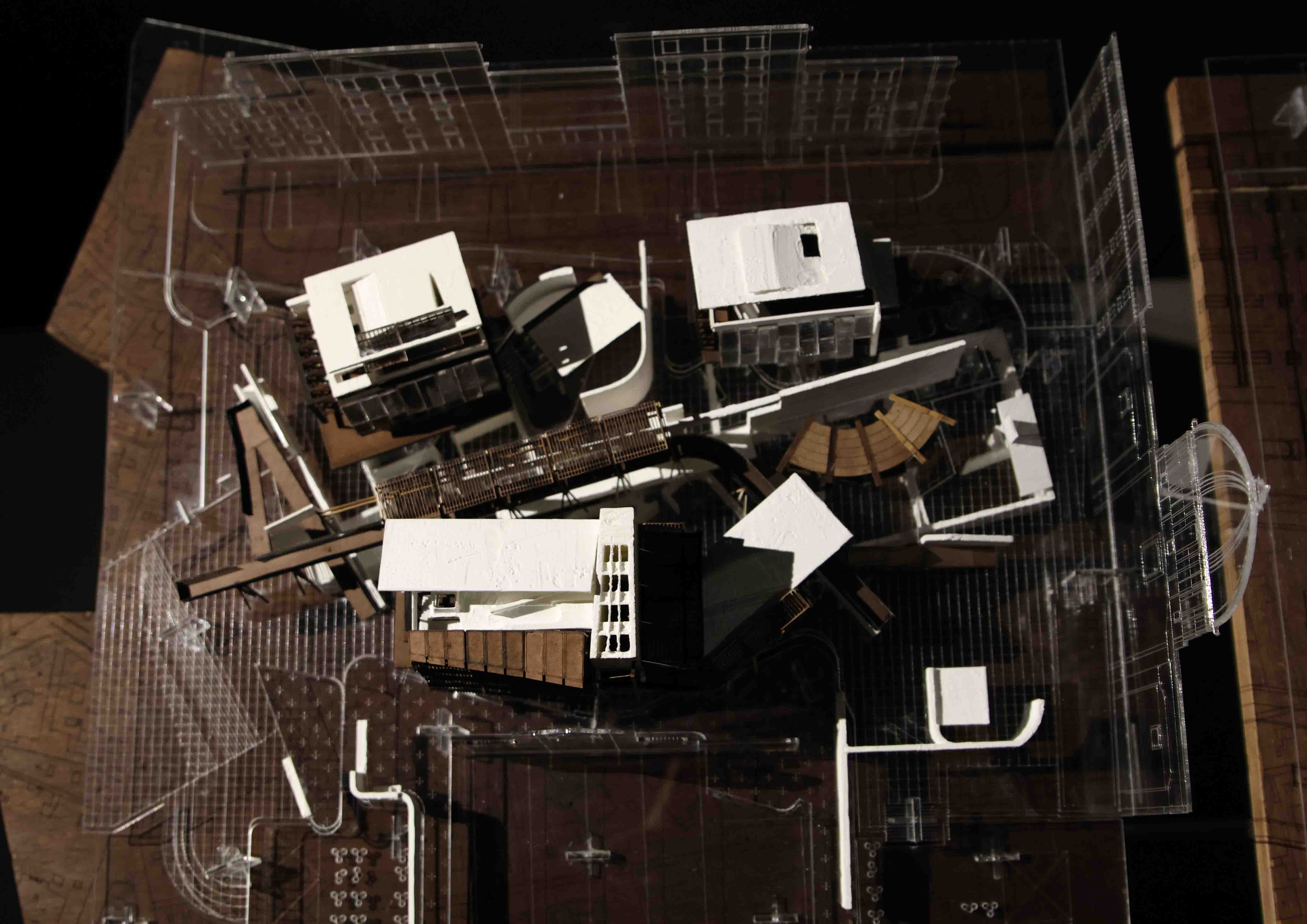 Photo of the architectural physical model.