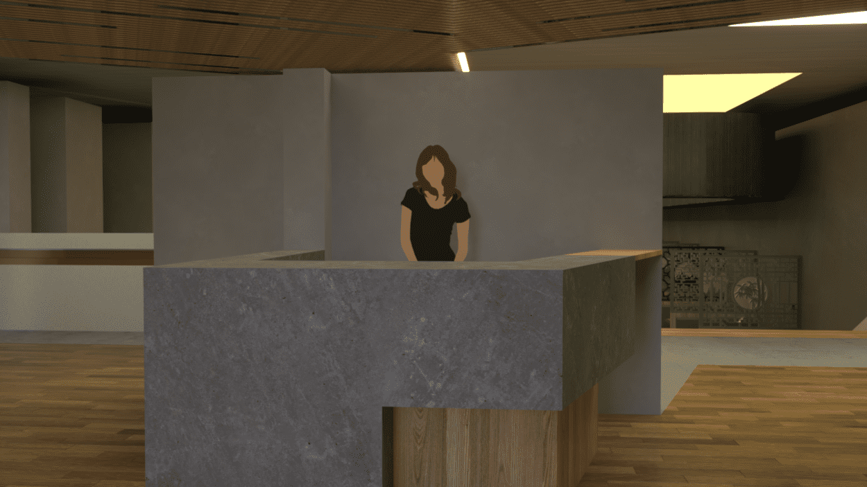 Rendered Visual-Main Space Reception