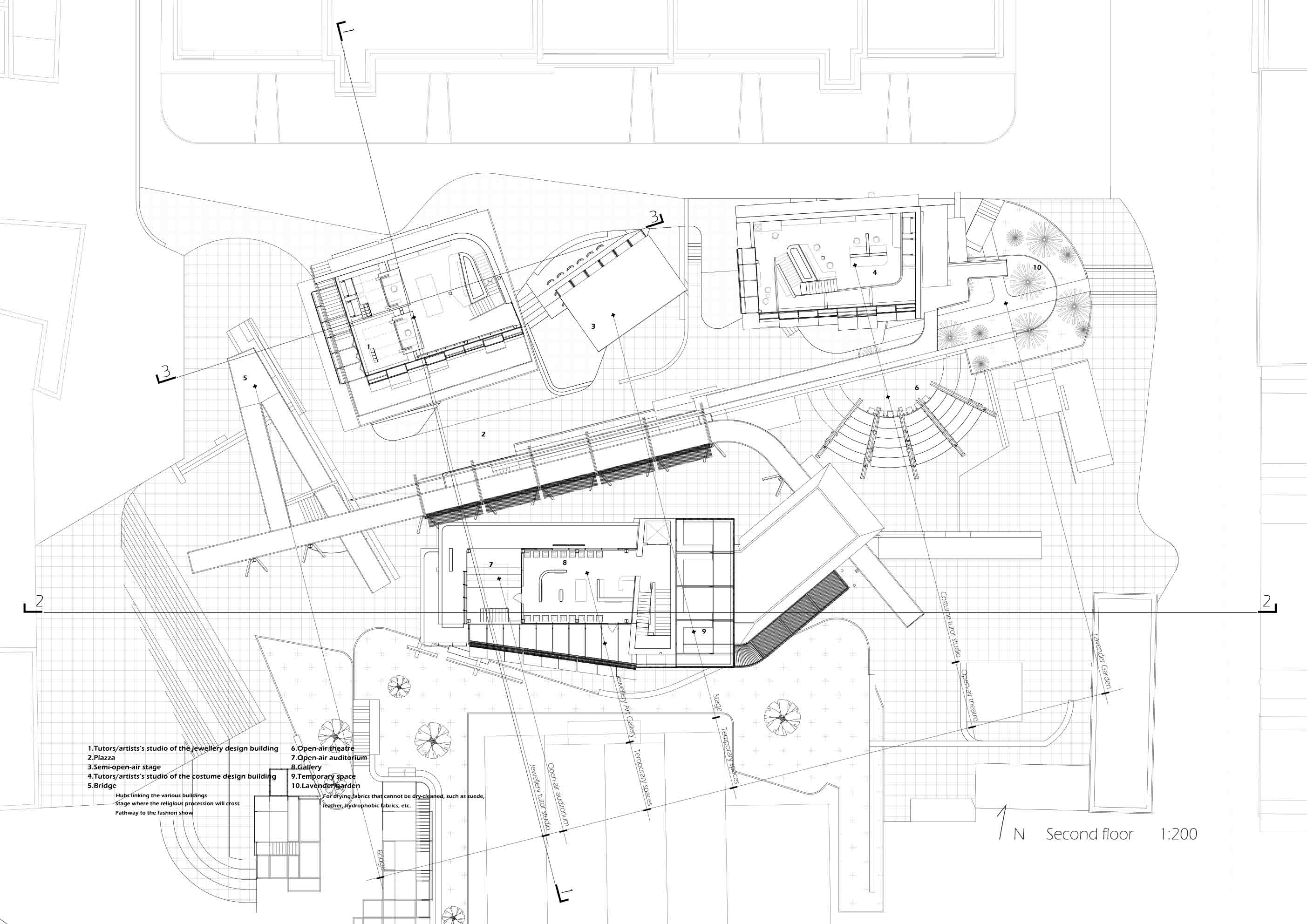 Second Floor Drawing. 