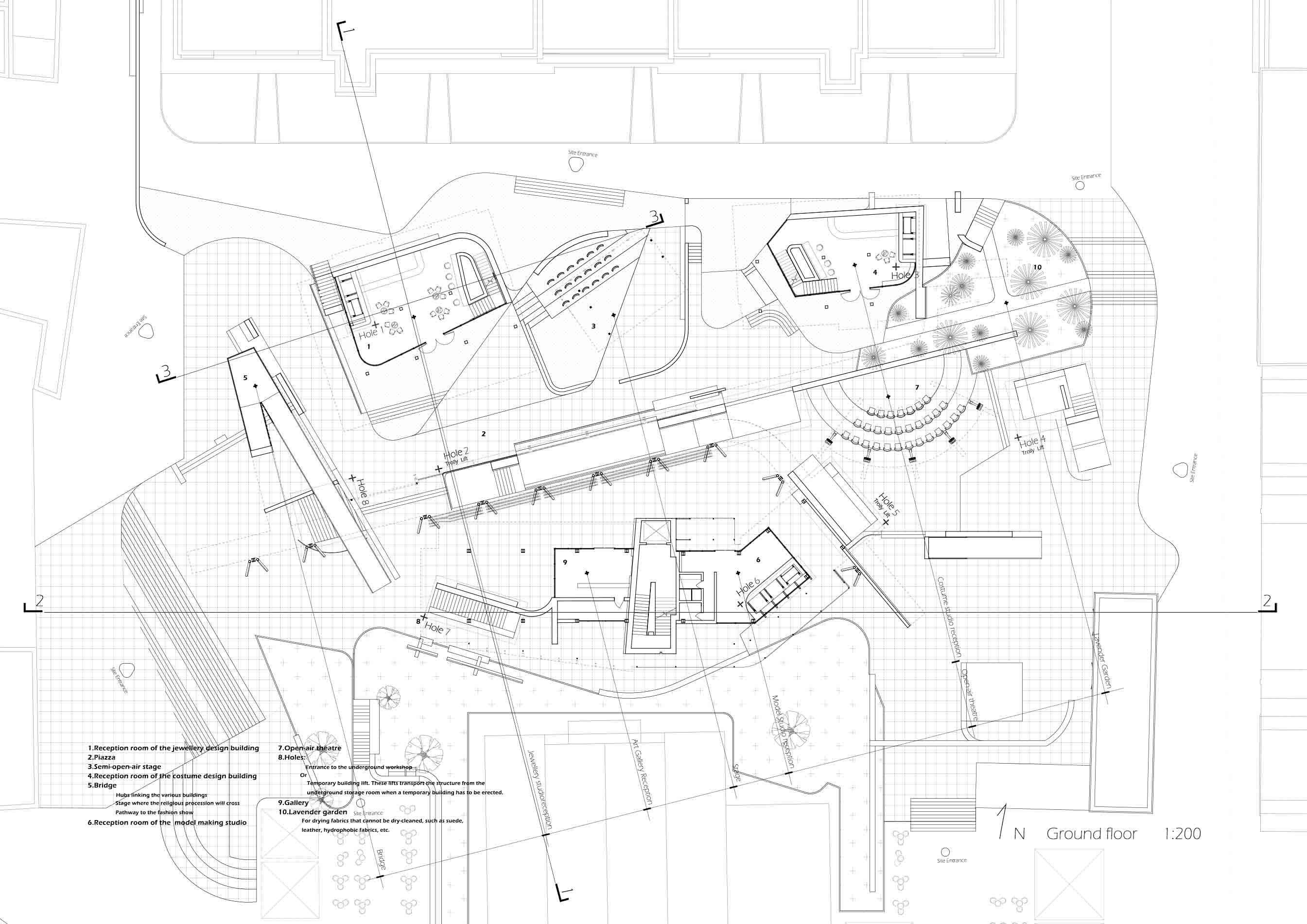 Ground Floor Drawing. 