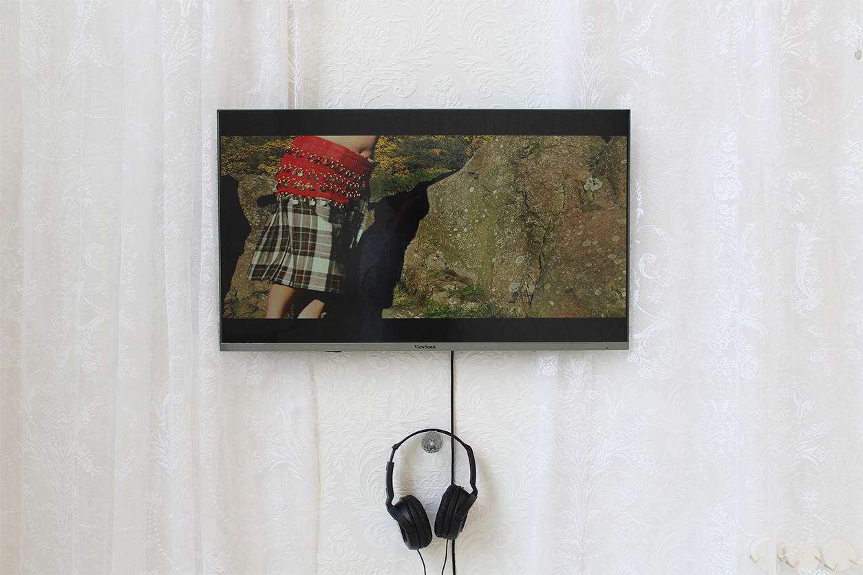 film of belly dancer in a kilt