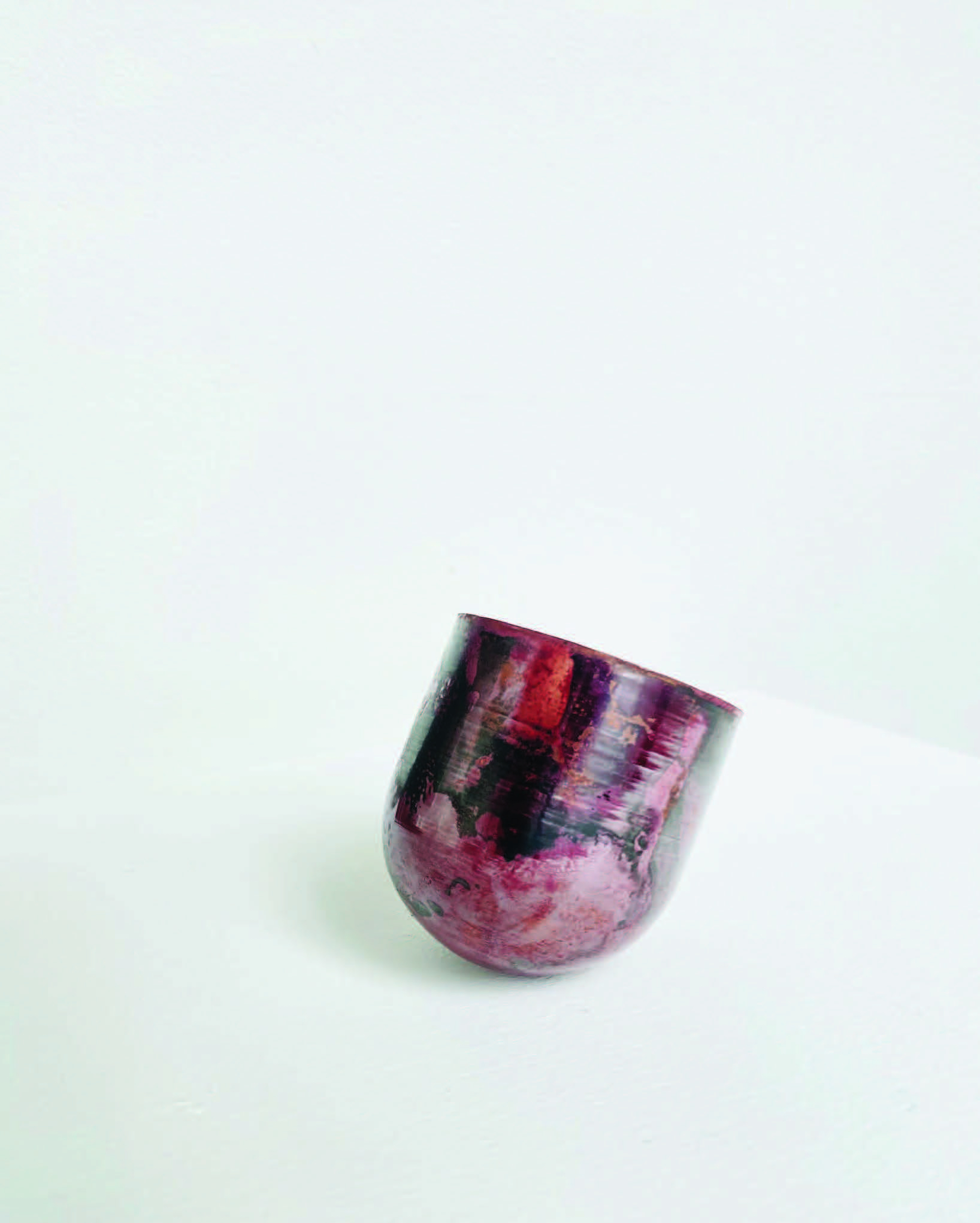 Copper Vessel Flame Patinated 6.5x7cm