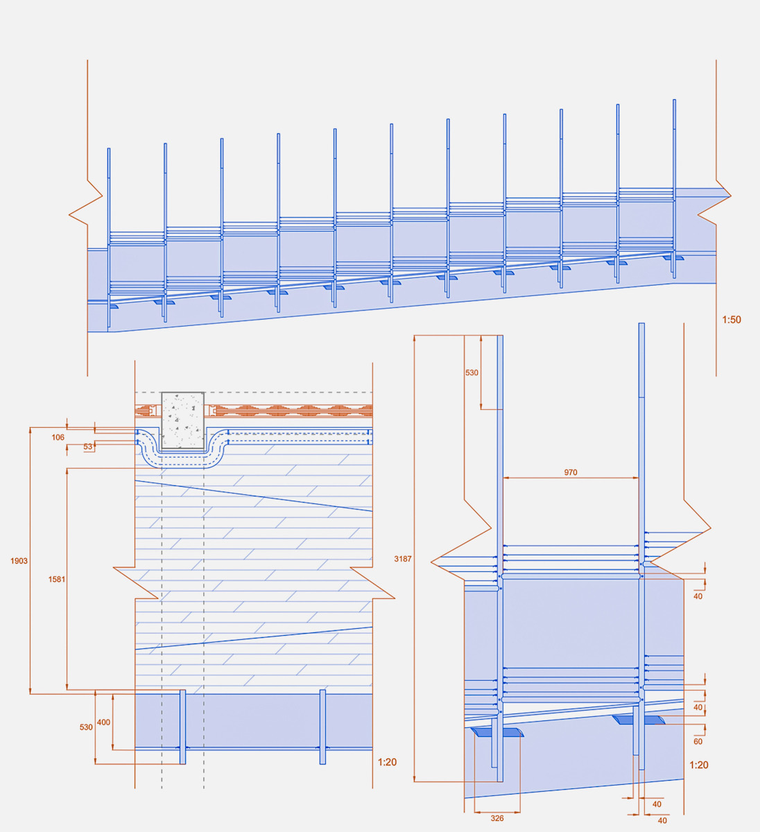 Detail Drawings of Display Walkway 