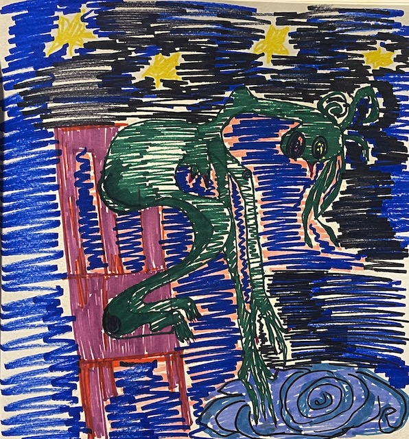 felt tip pen on paper,25x25cm