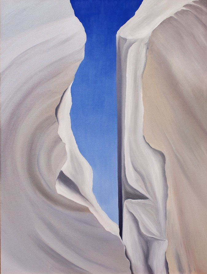 Crack in the Sierra de María-Los Vélez Natural Park, 2023. Oil on canvas. 61 cm x 45 cm. 