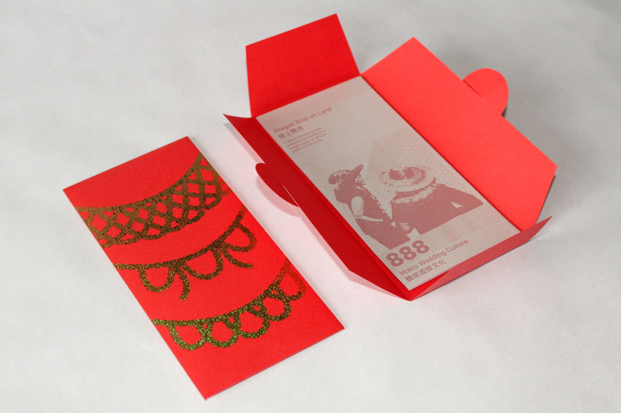Chinese red pocket design