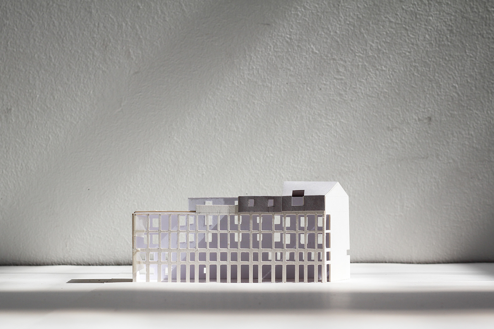 1:200 model south facade