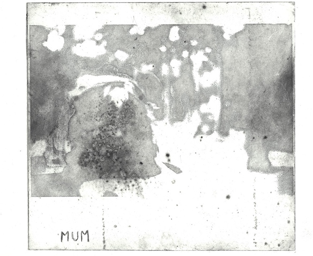 Intaglio print depicting a human form. The details have been damaged rendering the face unrecognisable. 