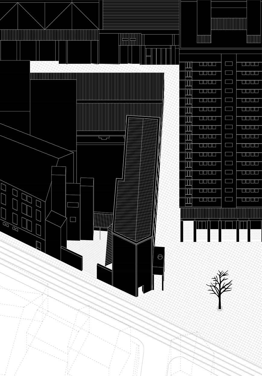 Planometric detail of the theatre