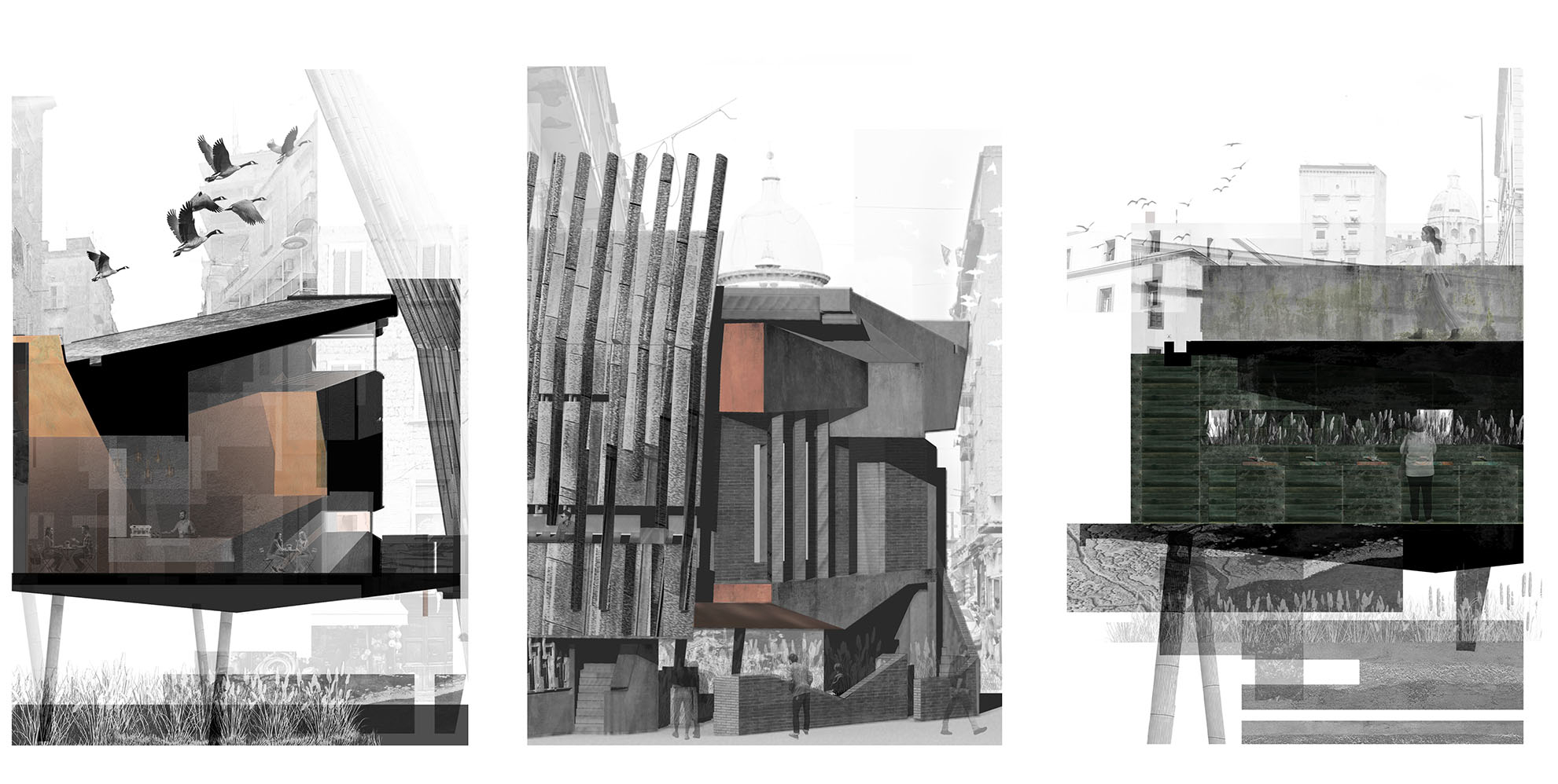 A series of vignettes to describe gatehouse architectures