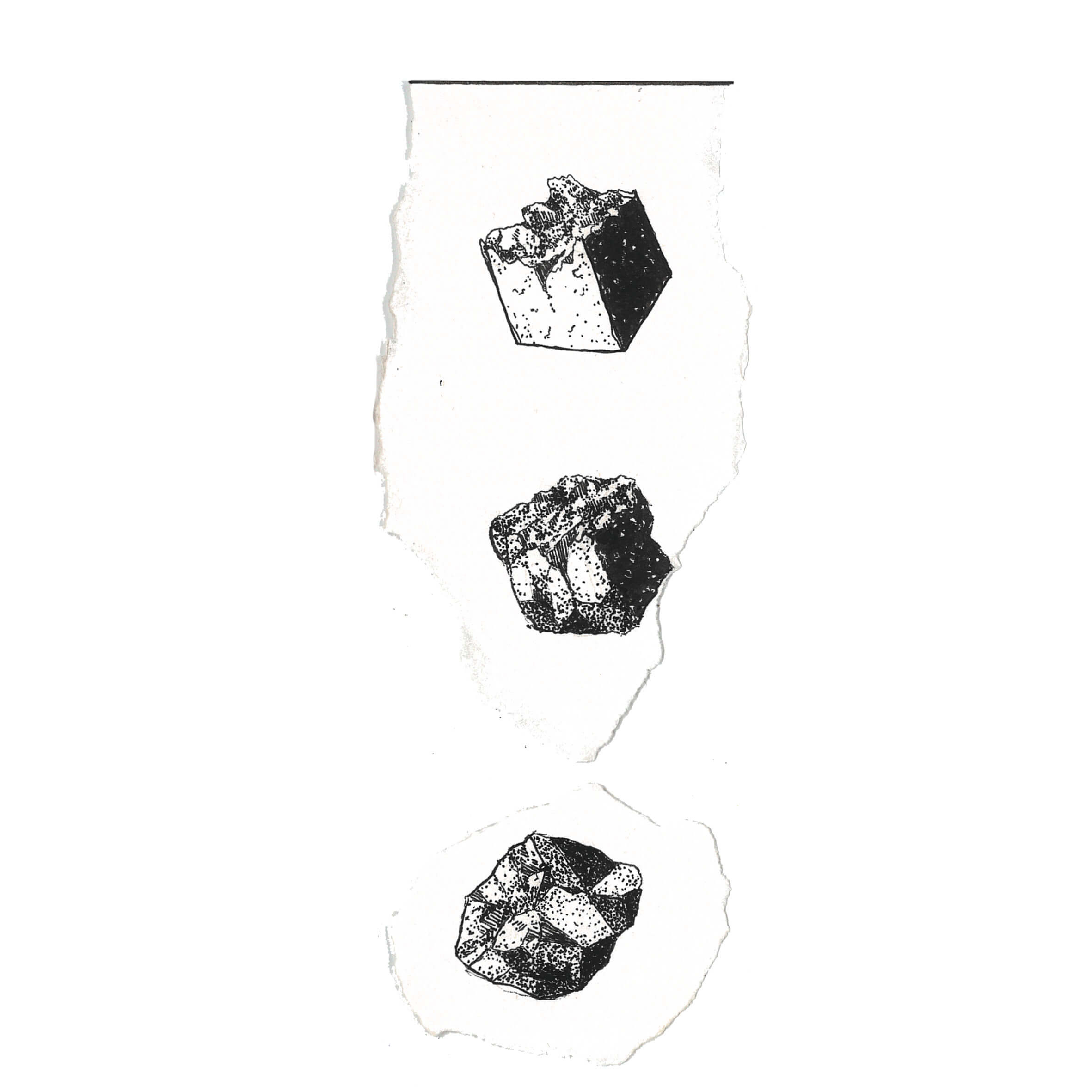 Transportation process changes form and texture of eroded pieces.