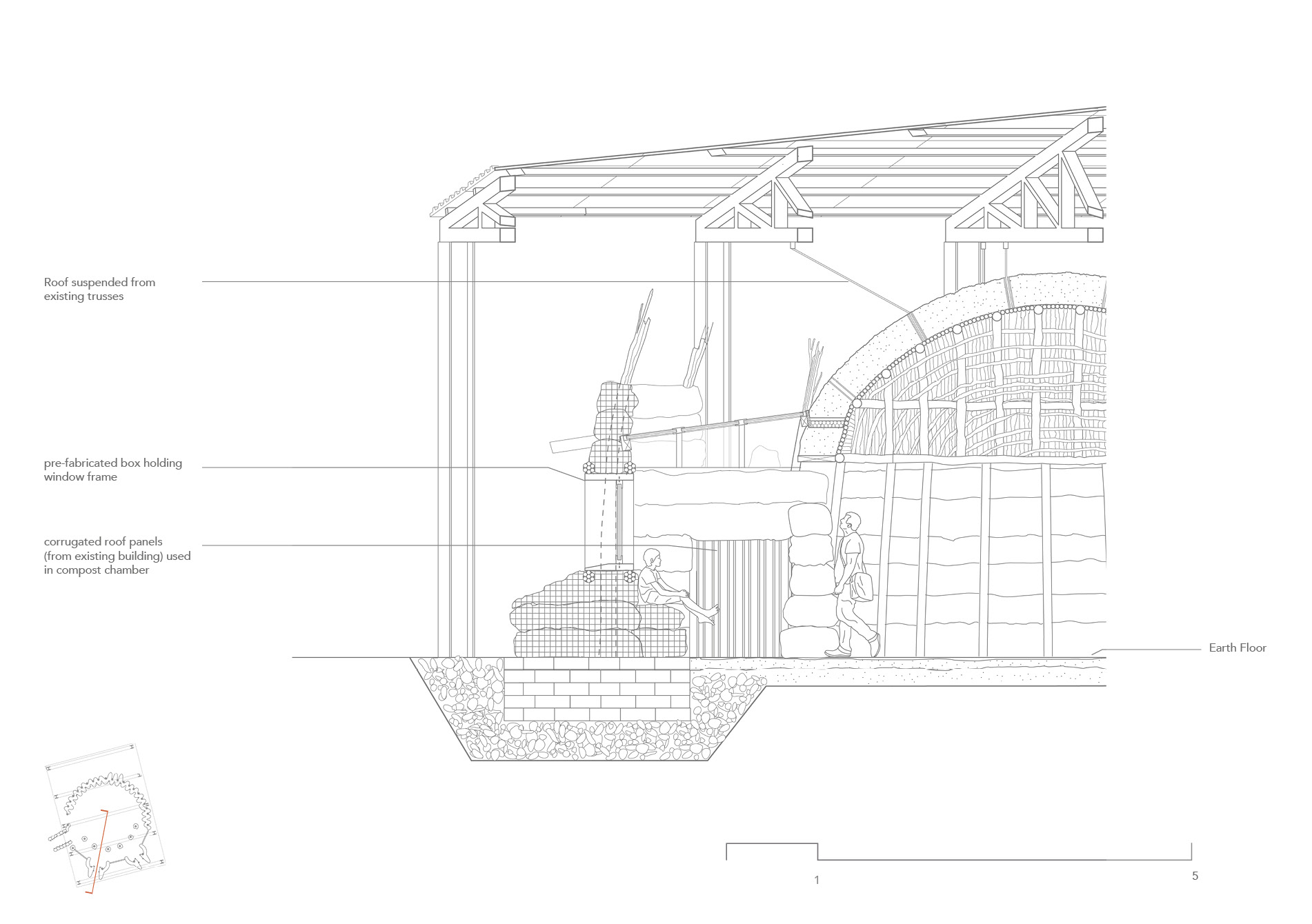 Section of Community Cinema and Gathering Place