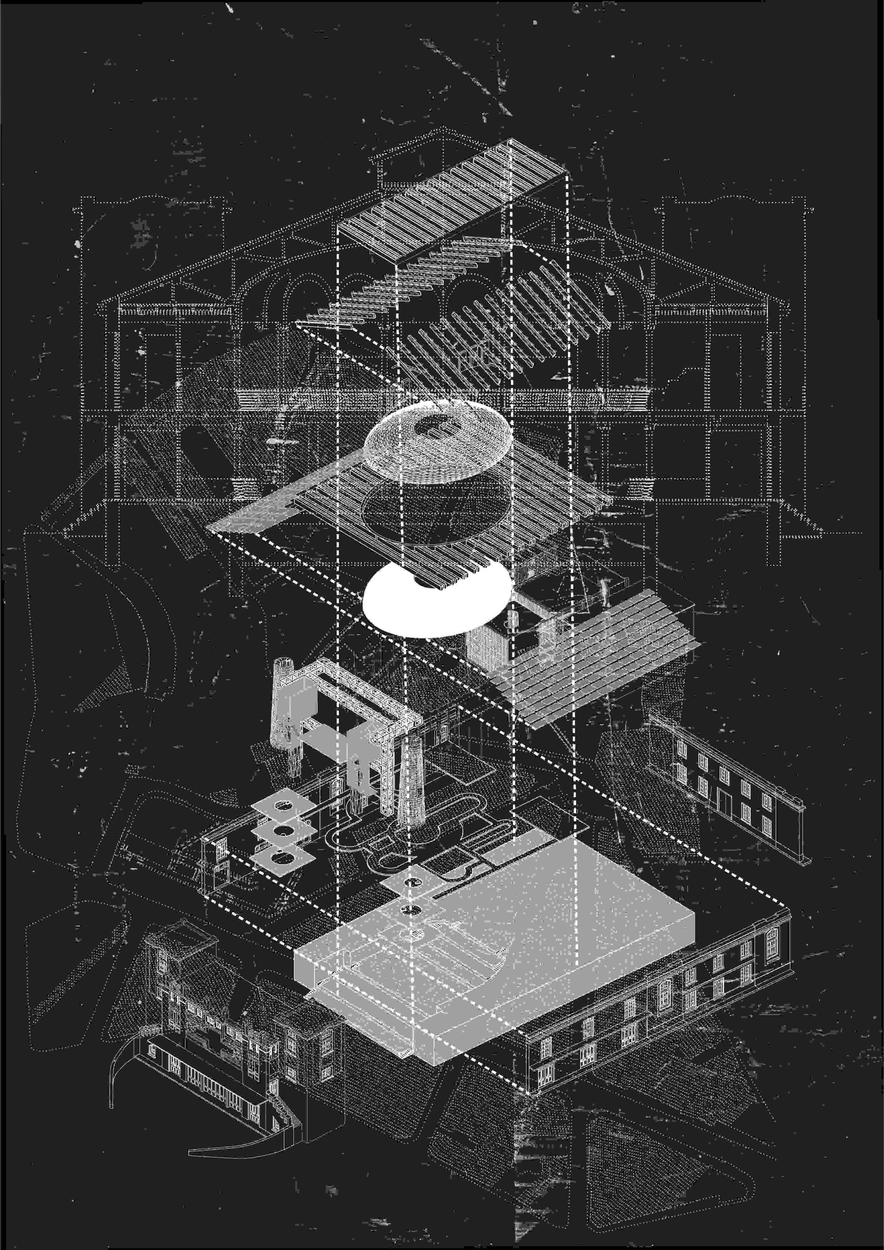 Structural exploded axonometric