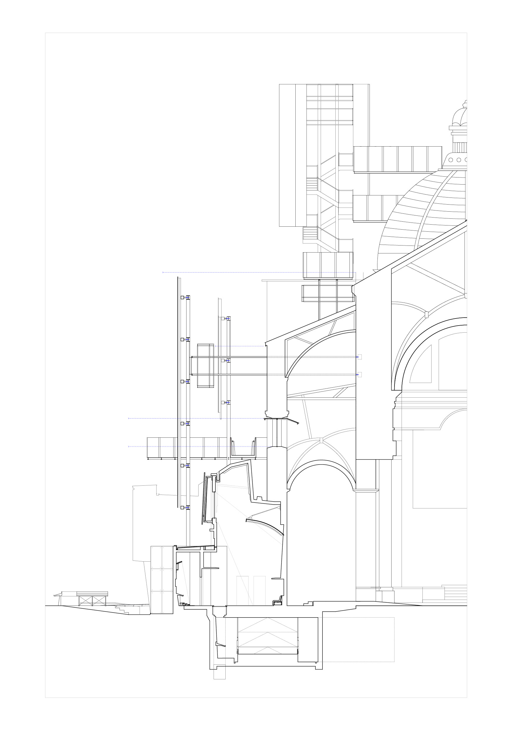 The Vestry [Dome Reconstruction Phase] - Section [1:100]