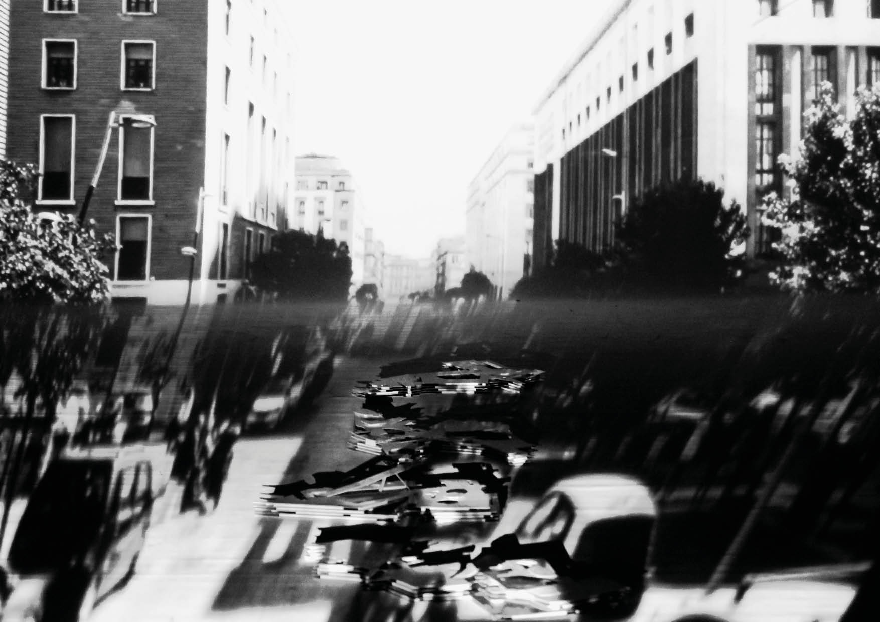 Horizonal Projection - Shadow Projections on Collage Model