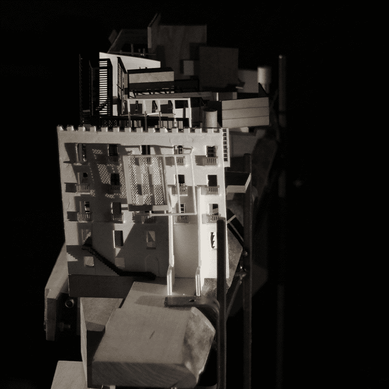 Existing Facade with Proposed Clamp Architecture