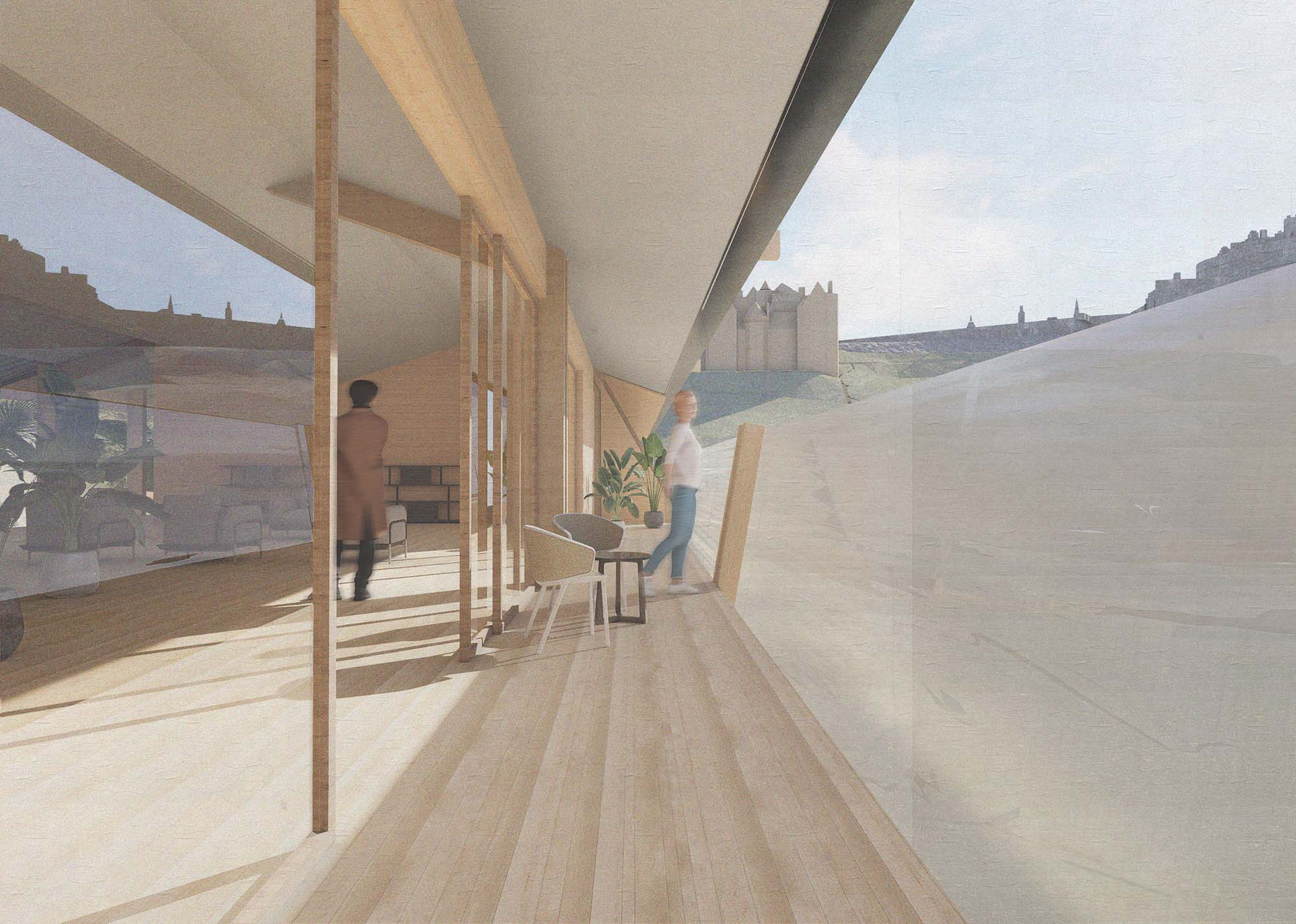 Open Communal Room Balcony