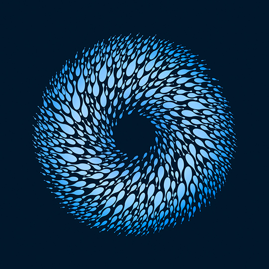 Blue Spiral Texture- Jiahui Huang