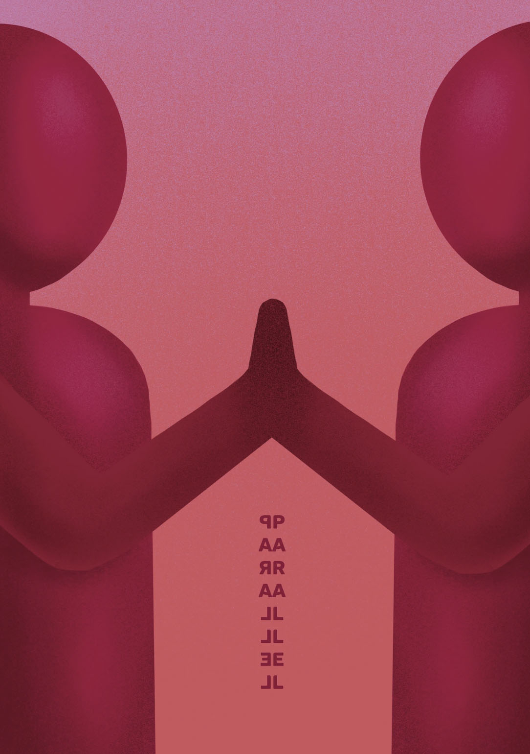 two people having their hands pressed together