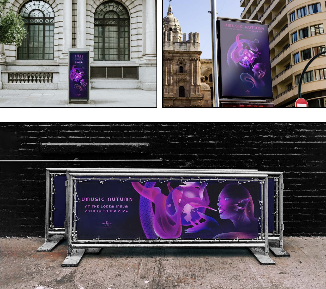 banner mockups outside