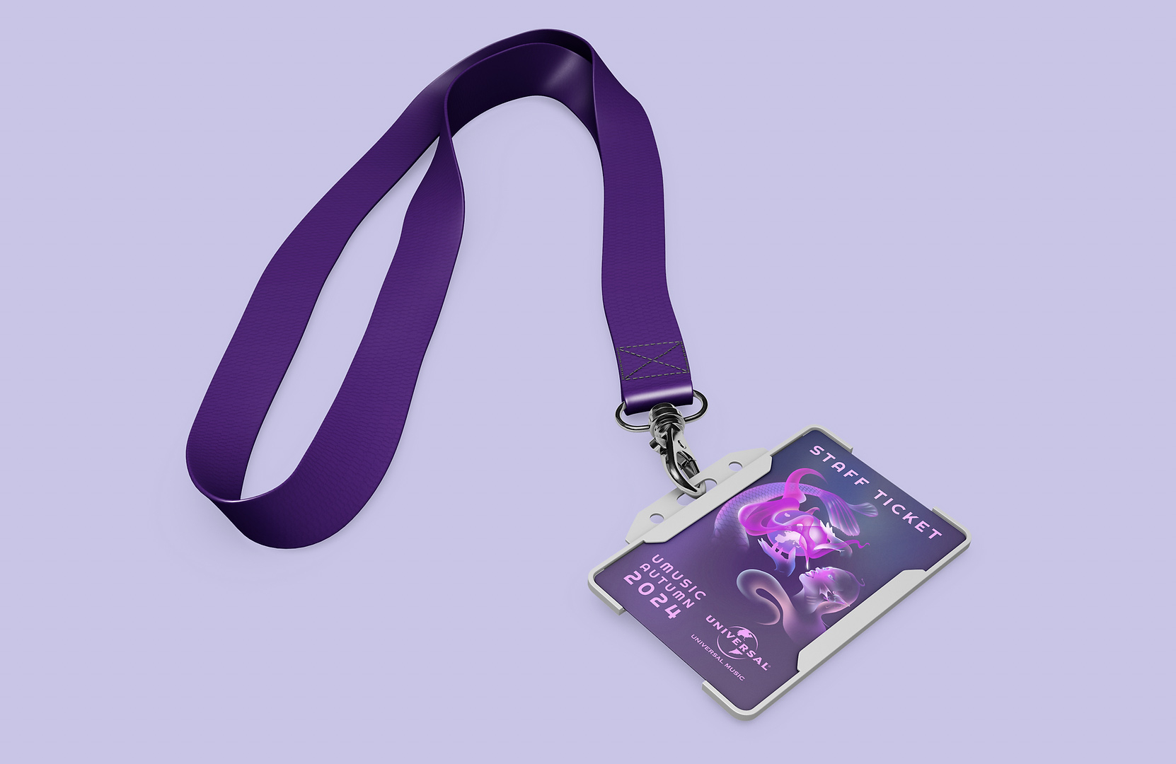 a lanyard mockup