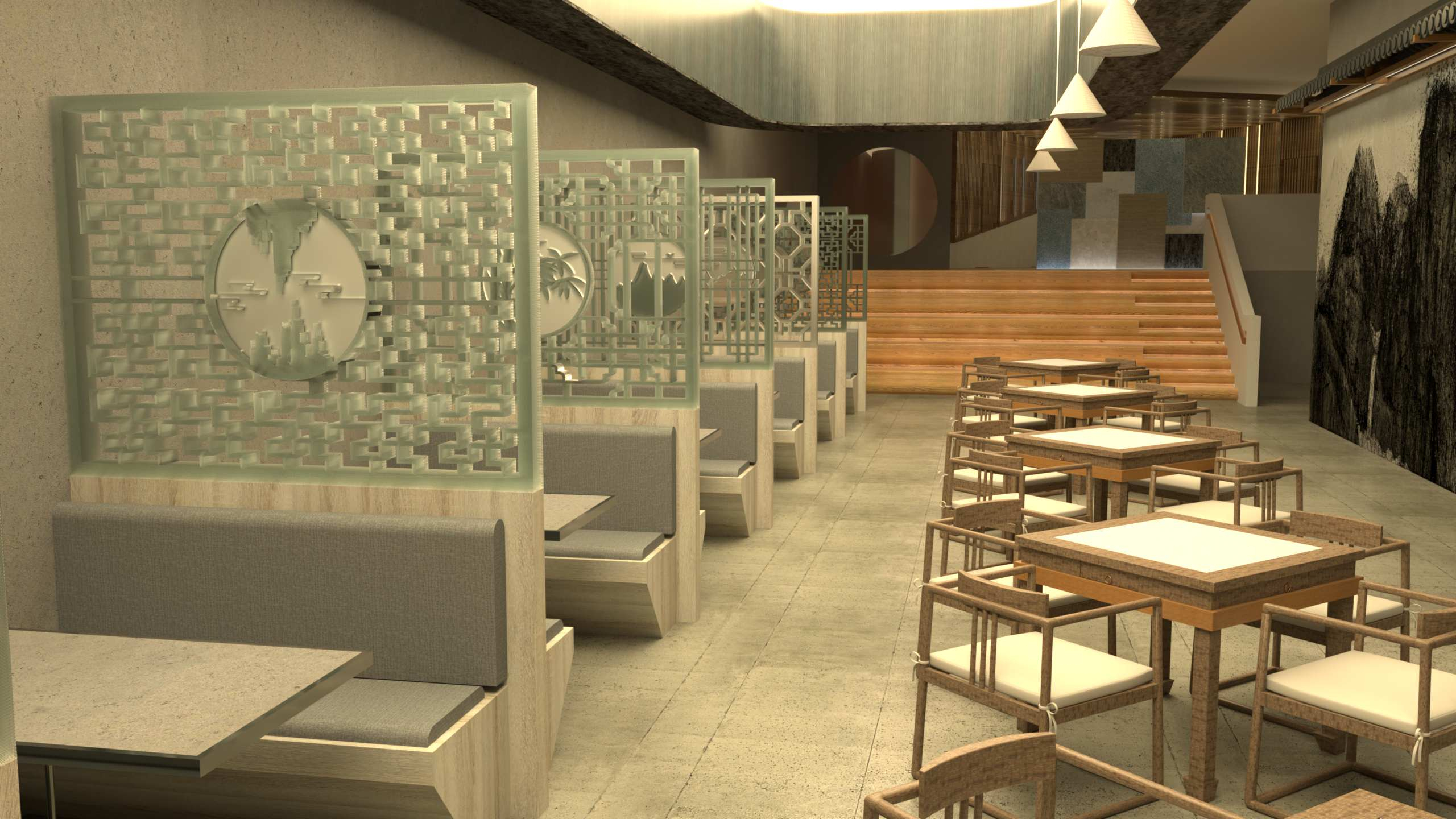 Rendered Visual-Dining Area