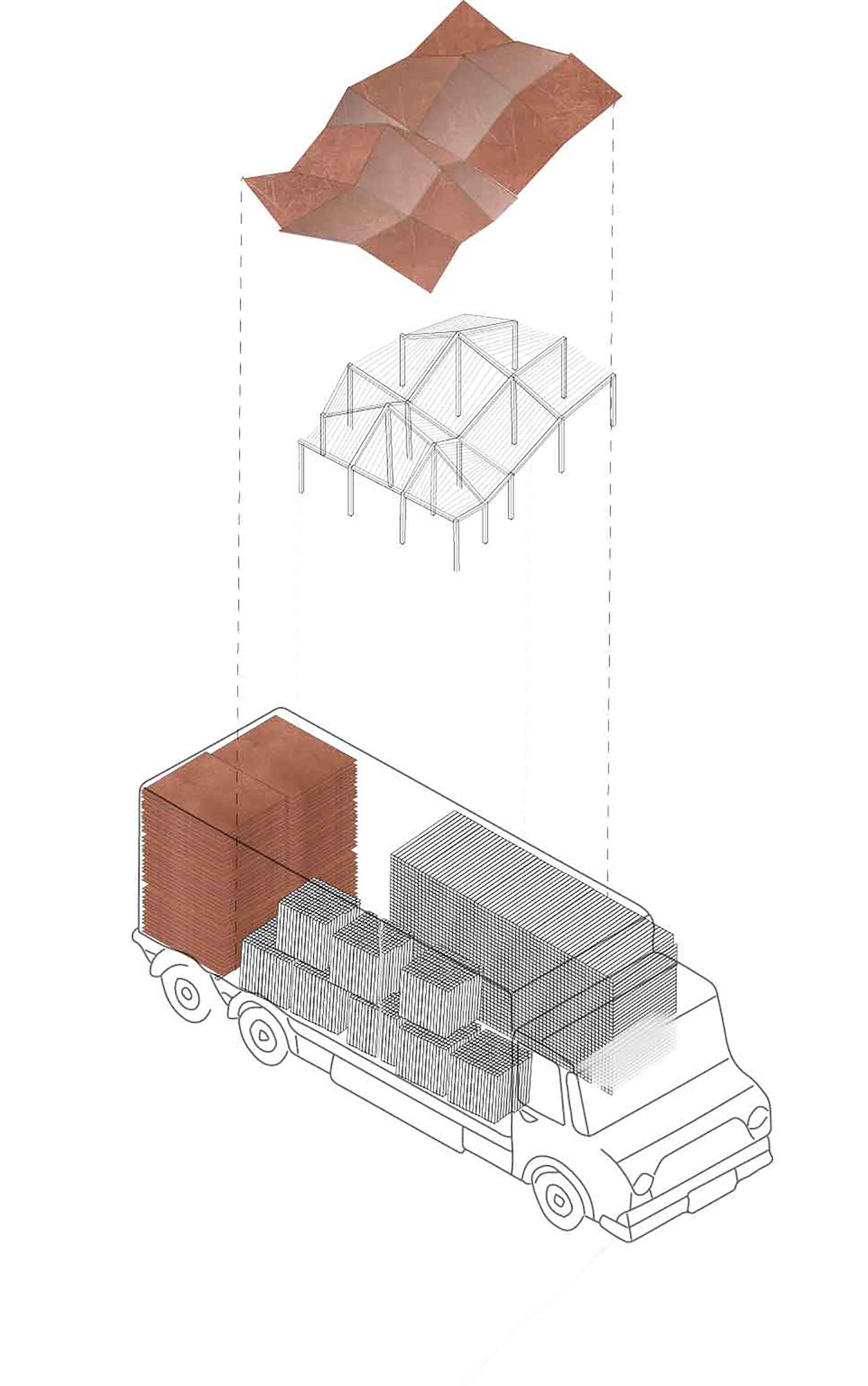 Roof panel transport