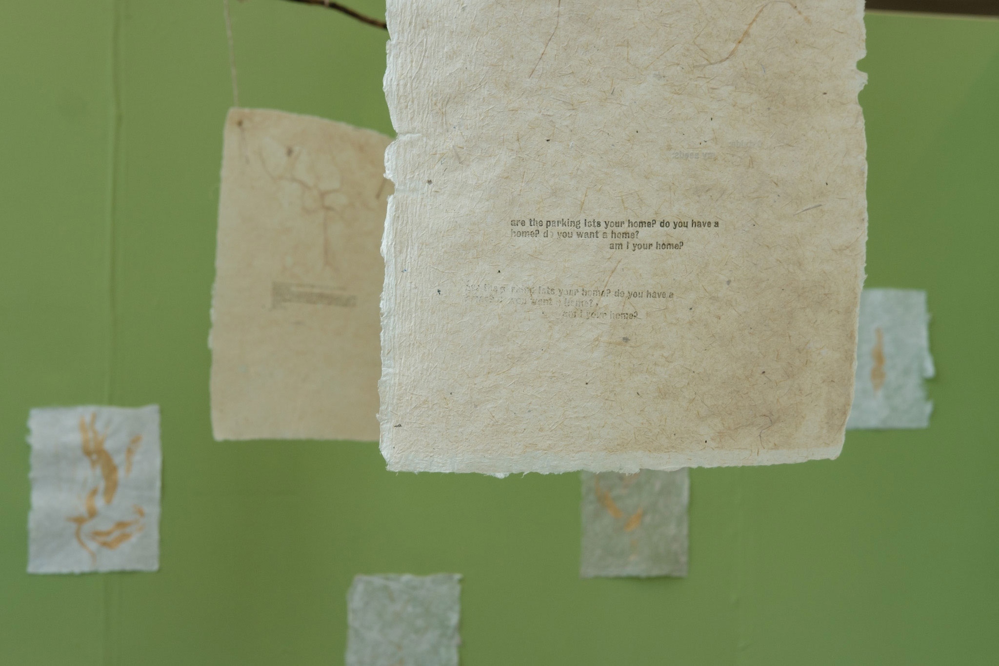 Letterpress print and gold ink prints