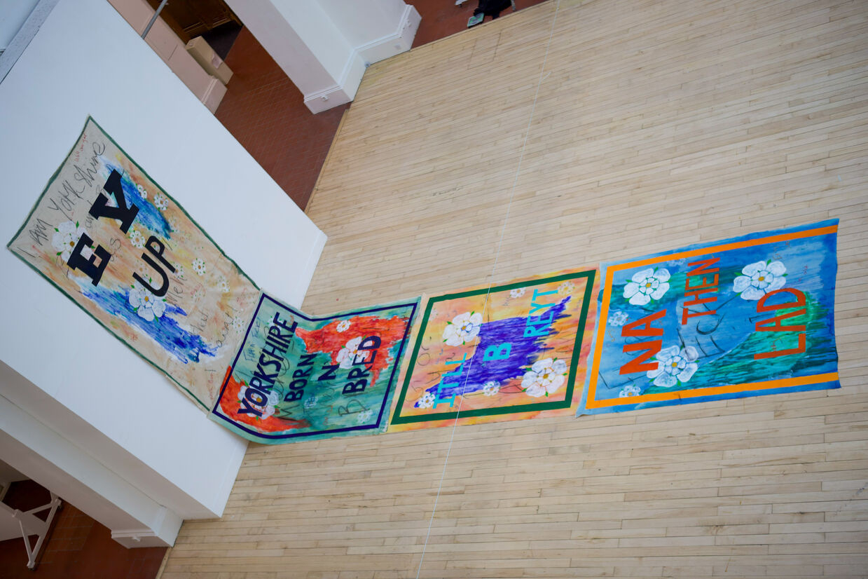 Past works in the Sculpture court