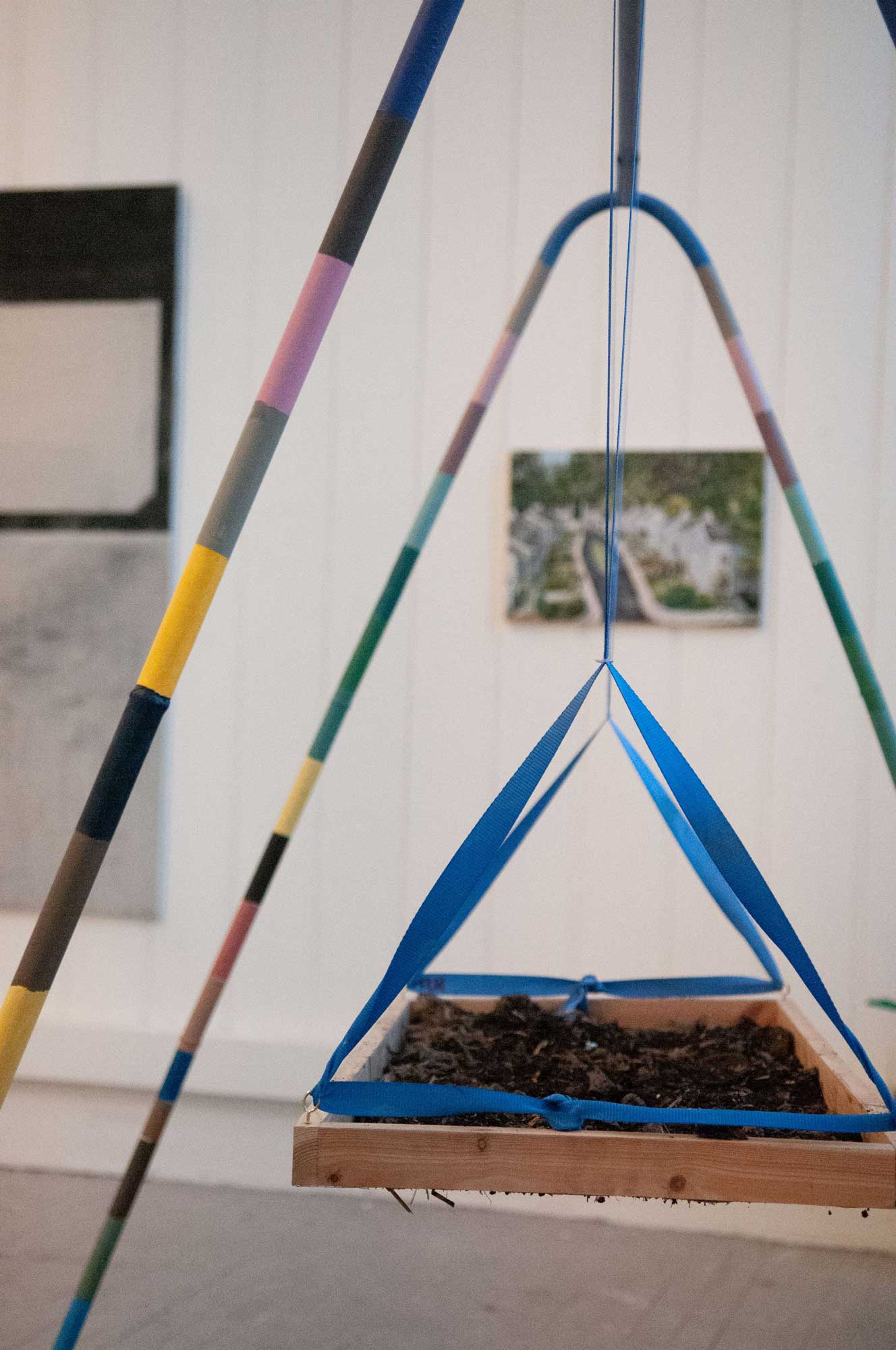 Soil swing with Painting in Background